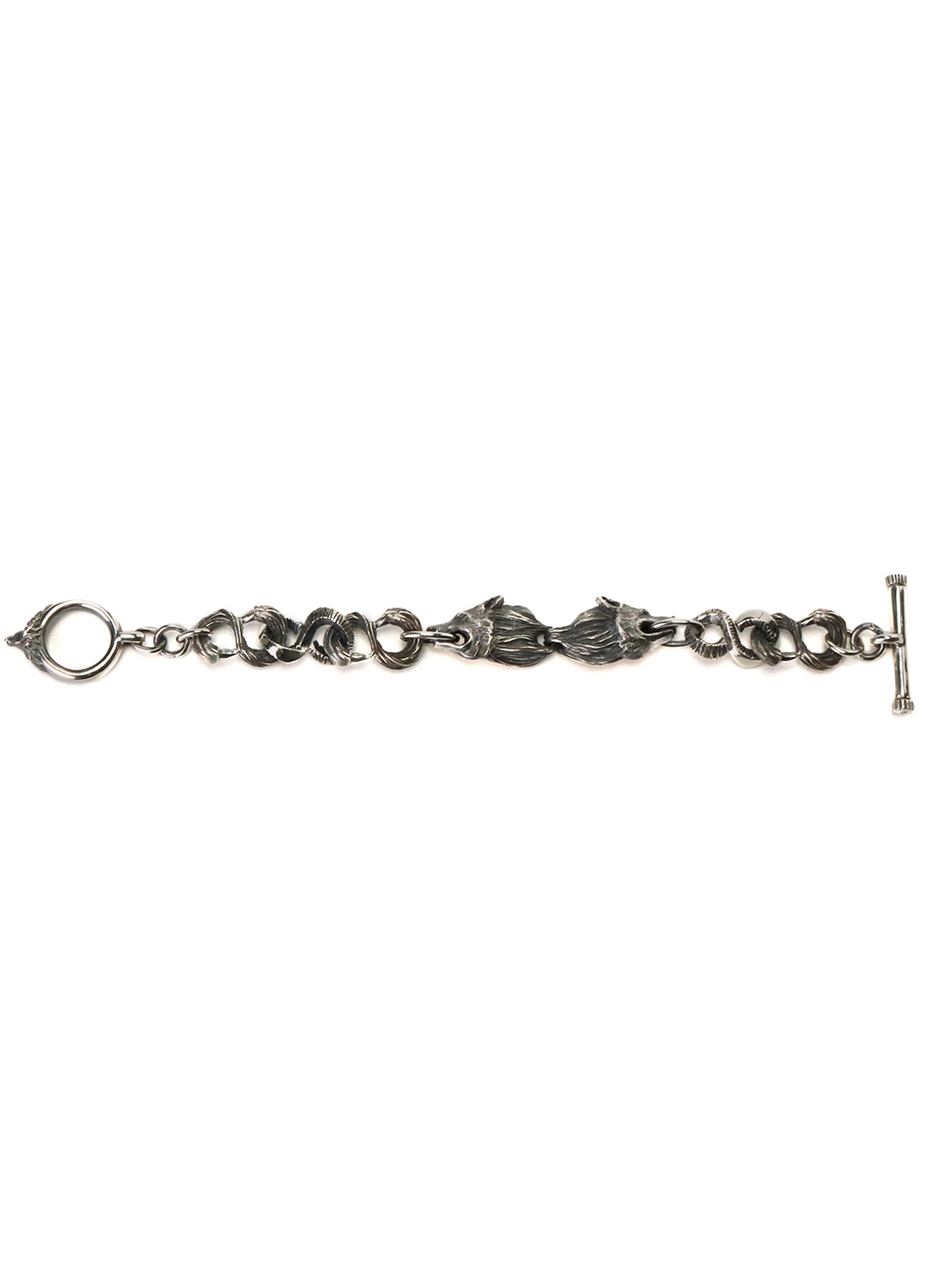 SILVER 950 DOUBLE HOOK WALLET CHAIN (FREE SIZE Silver): GOTHIC YOHJI  YAMAMOTO ｜ THE SHOP YOHJI YAMAMOTO