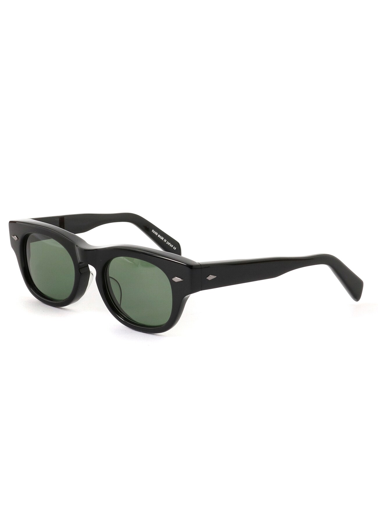 BLACK Scandal Acetate Sunglasses (FREE SIZE Green): Vintage ｜ THE 