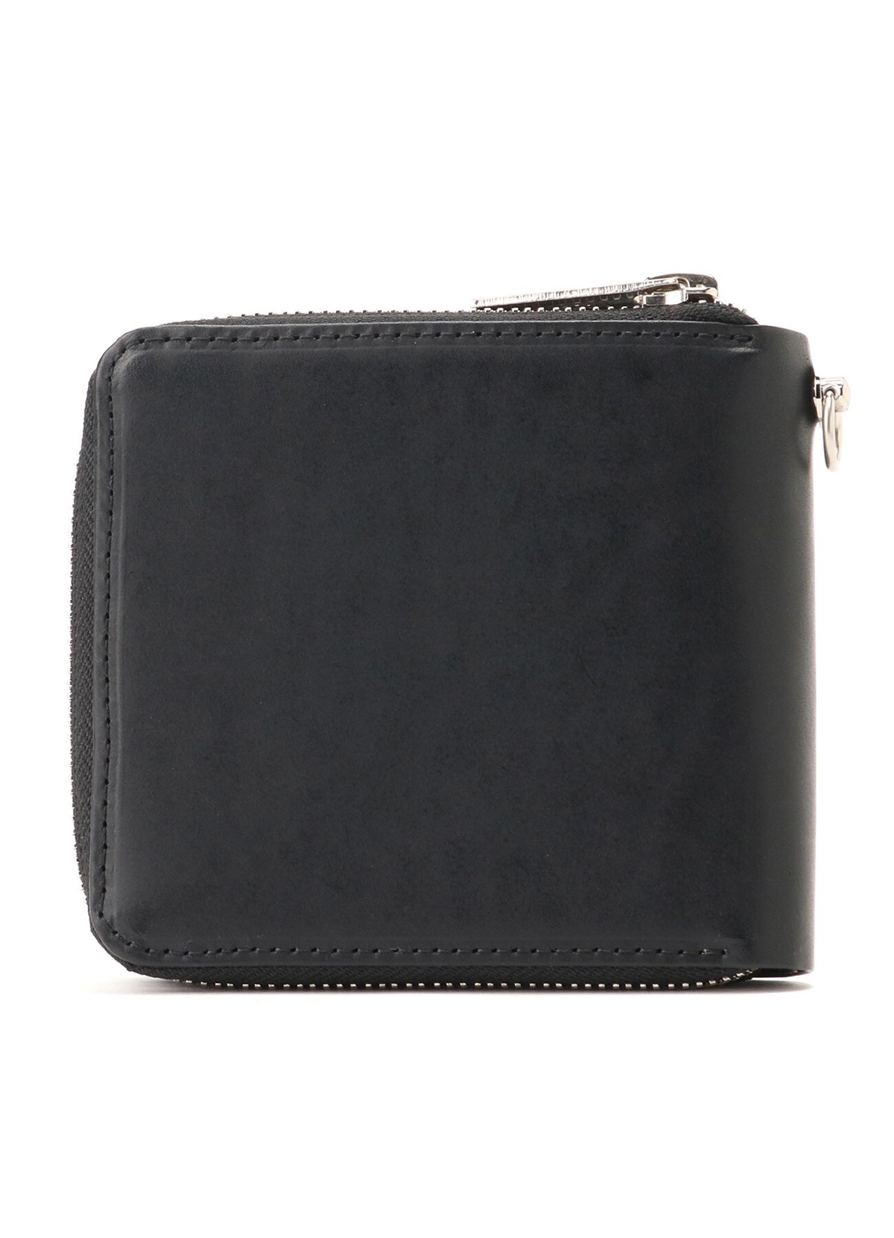 THICK NATURAL COW LEATHER ROUND ZIP WALLET