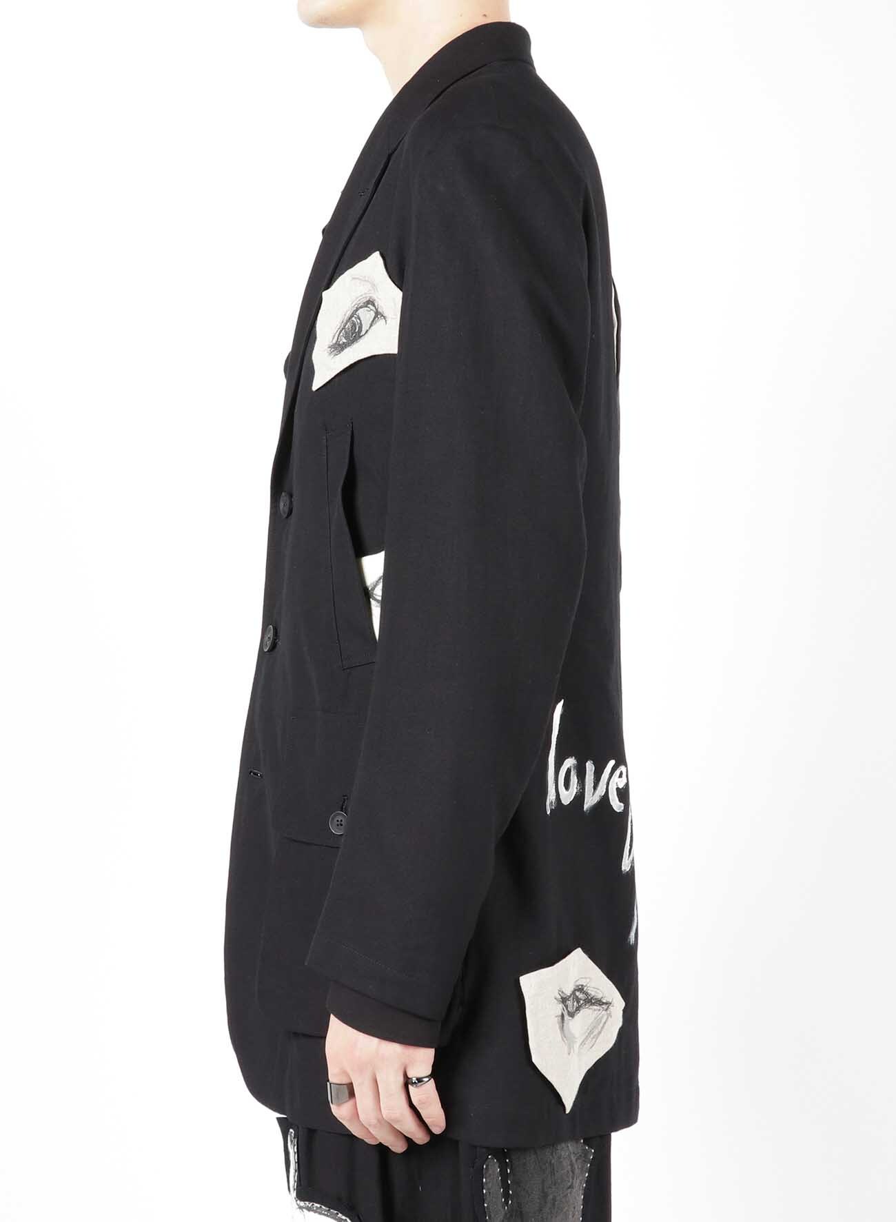 KHADIC/THIN+L/CANVAS RIGHT FRONT PATCH JACKET