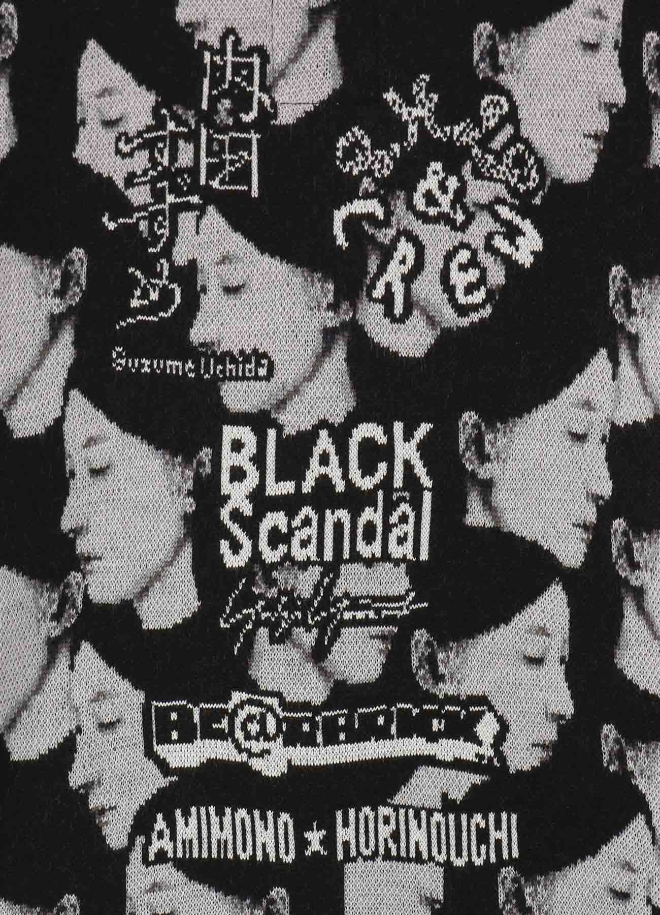 BE@RBRICK BLACK Scandal Yohji Yamamoto × 内田すずめ × S.H.I.P&crew 私の中の私たち KNIT GANG COUNCIL CREW NECK SWEATER 01