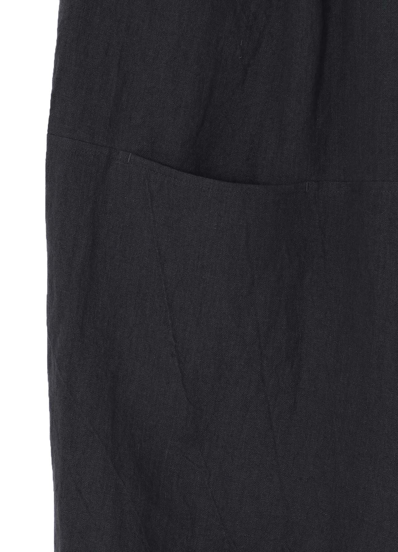LINEN TWILL RIGHT FRONT SWITCHING PANTS