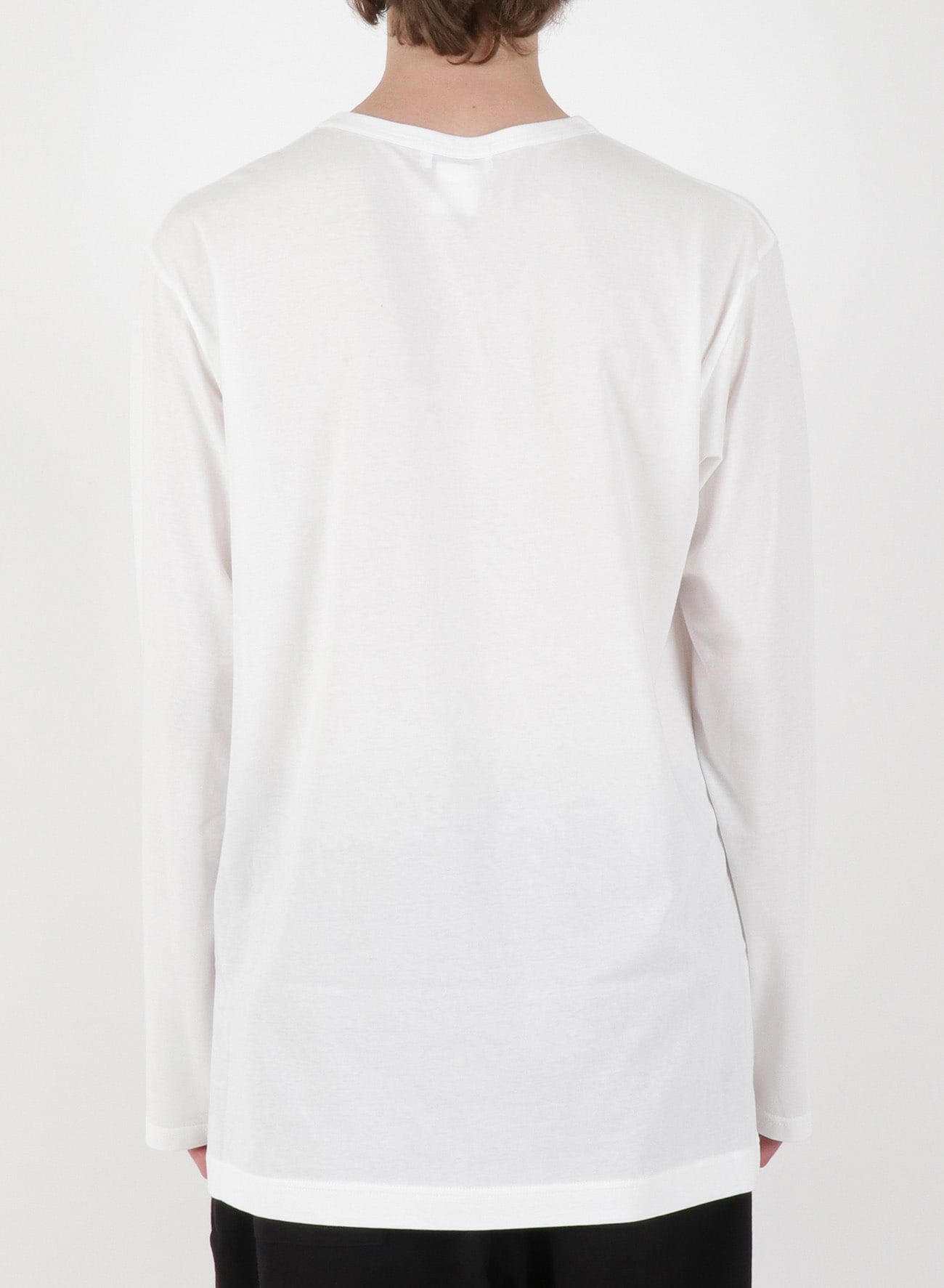 30/-ULTIMA REGULAR ROUND NECK LONG SLEEVES(M Off White): Yohji