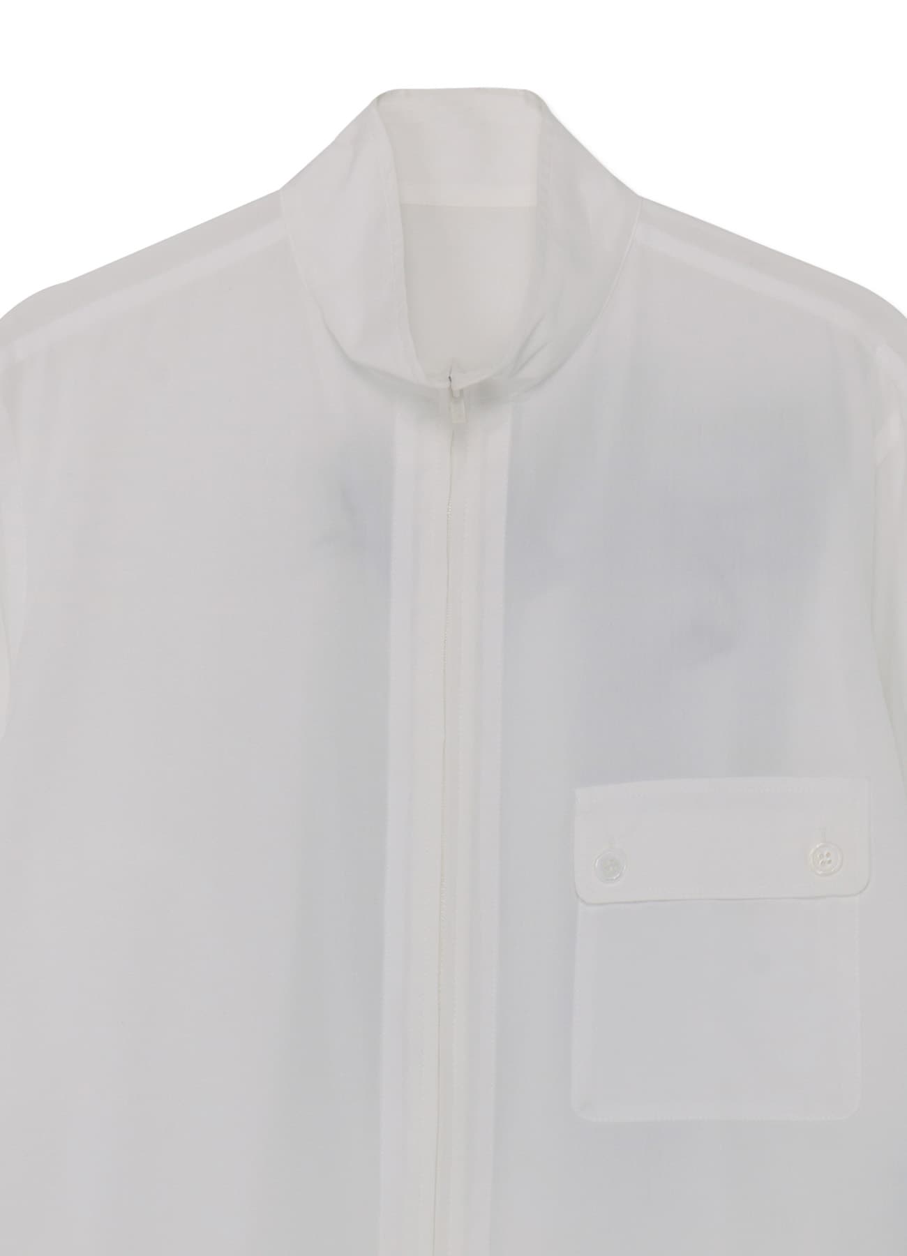 COTTON BROAD STAND-UP COLLAR BLOUSE