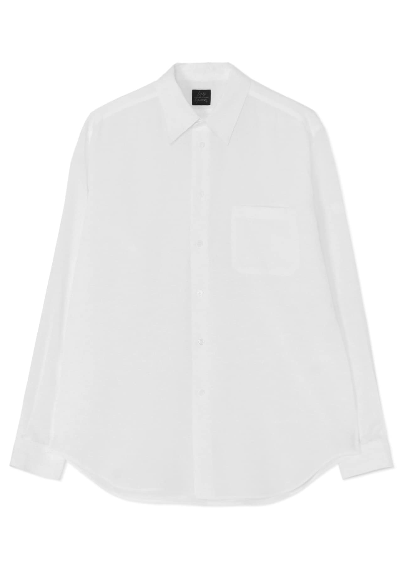 Women's Long Sleeve Mandarin Collar Shirt, White, S