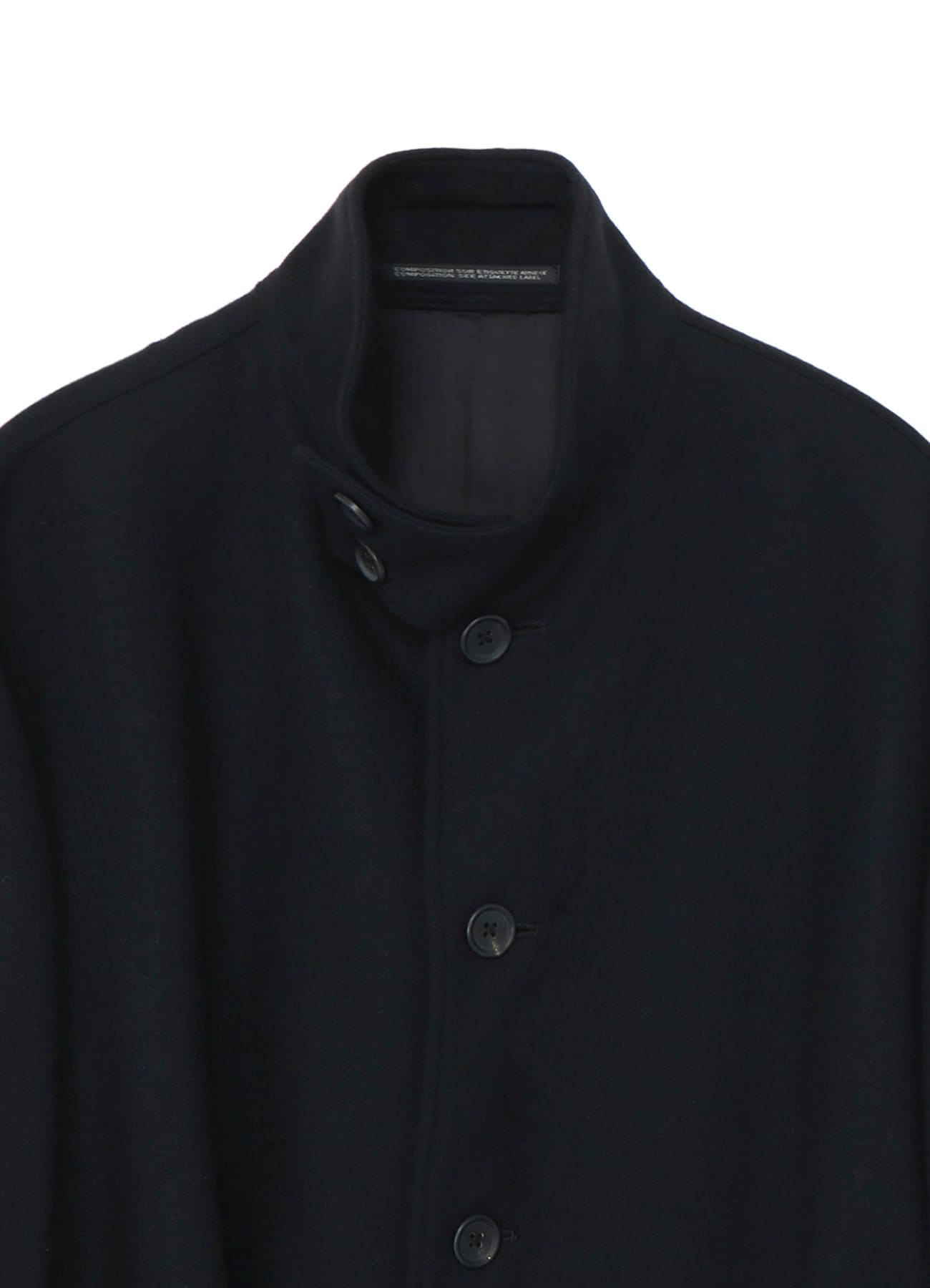J-STAND UP COLLAR COAT(XS Black): Yohji Yamamoto POUR HOMME｜THE