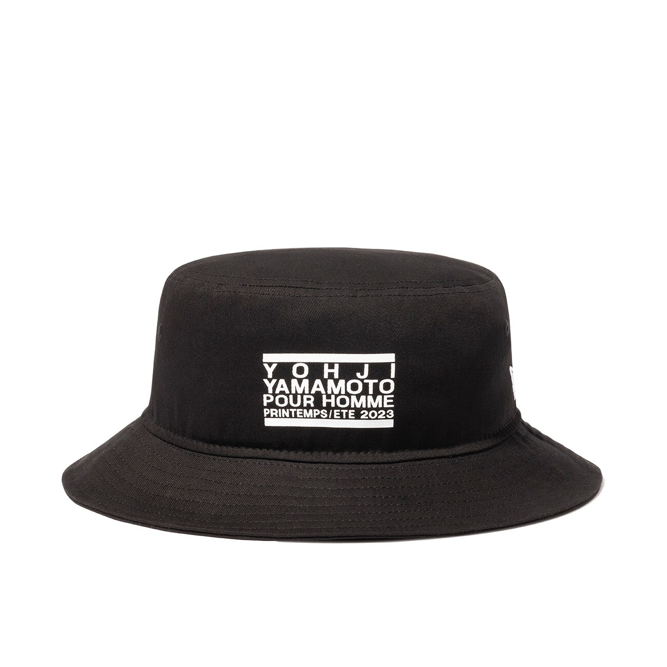 Yohji Yamamoto x NEW ERA AW99 ERASER LOGO BUCKET-01 HAT(S Black