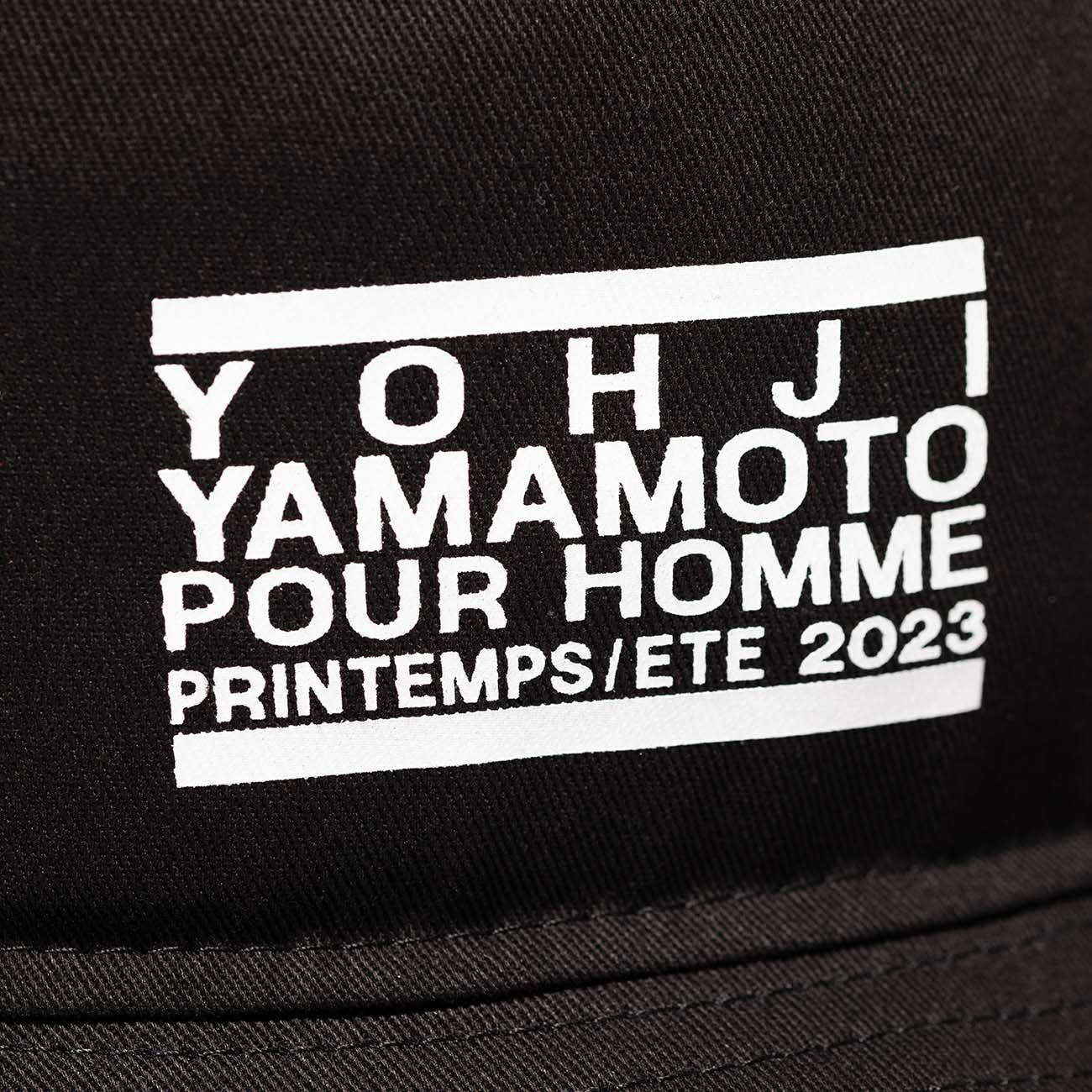 Yohji Yamamoto x NEW ERA AW99 ERASER LOGO BUCKET-01 HAT