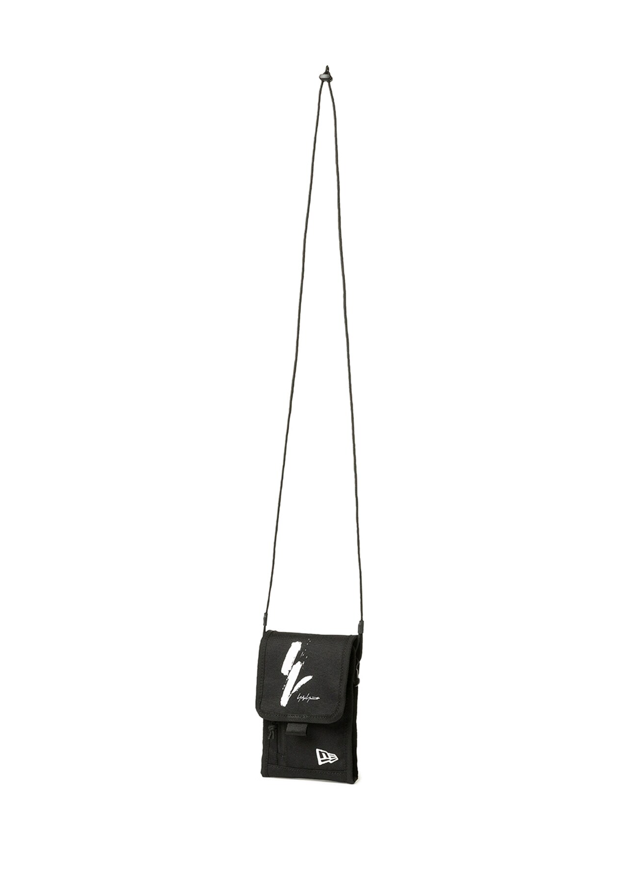 DRUM LEATHER FLAP SHOULDER BAG(FREE SIZE Black): Yohji Yamamoto