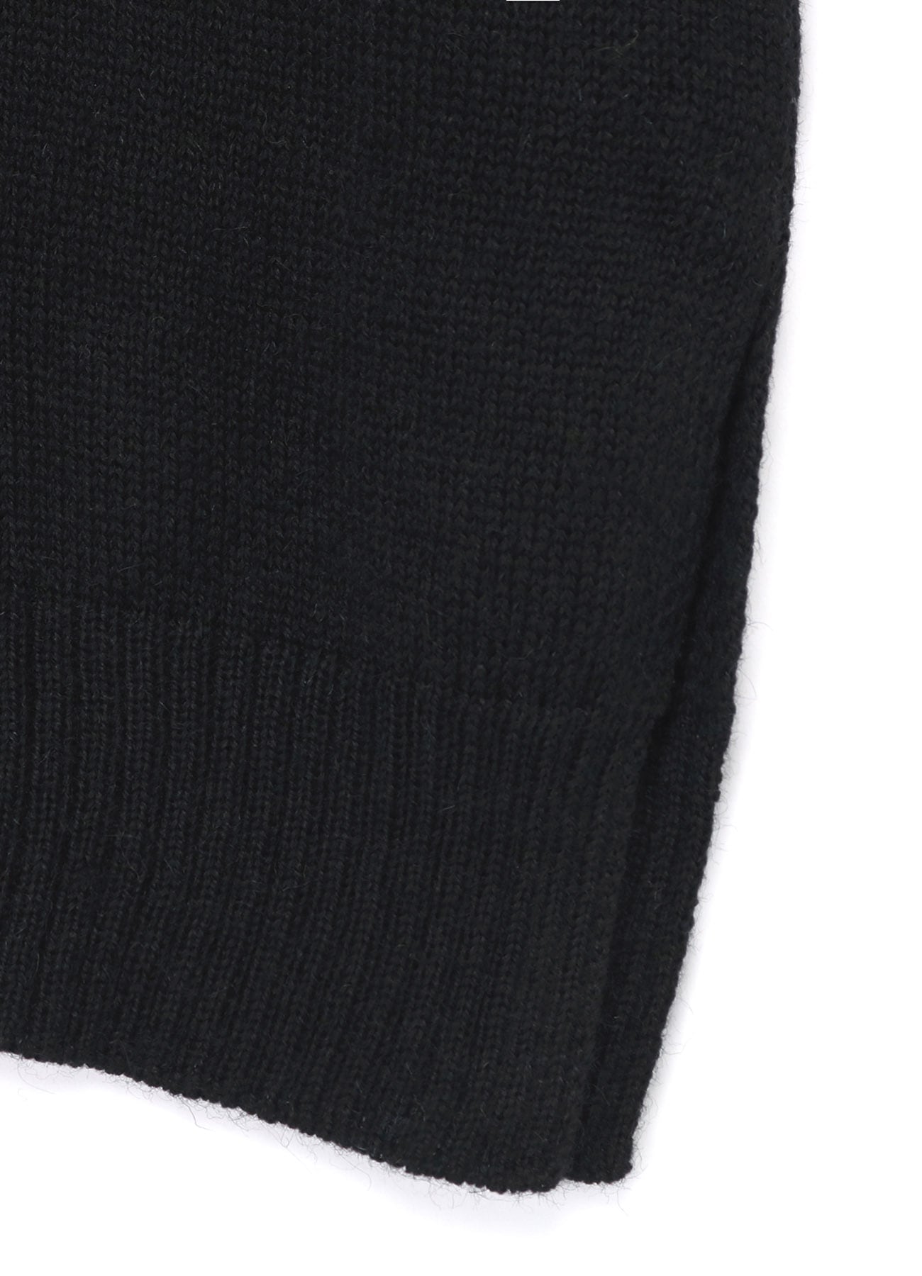 5G NORDIC KNIT AFFERENT ROUND NECK(FREE SIZE Black): Yohji