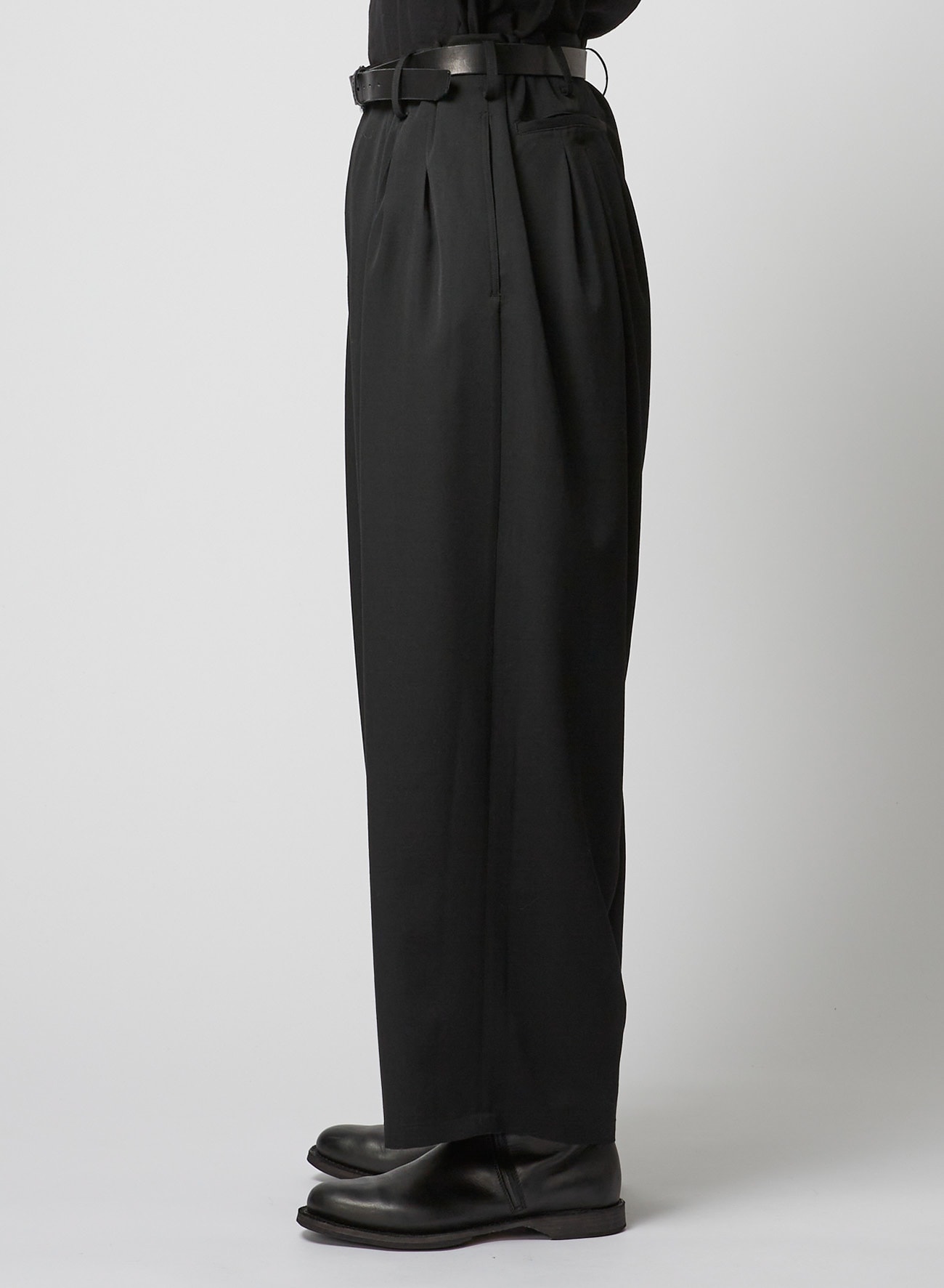 12-PLEAT PANTS(S Black): Yohji Yamamoto POUR HOMME｜THE SHOP YOHJI