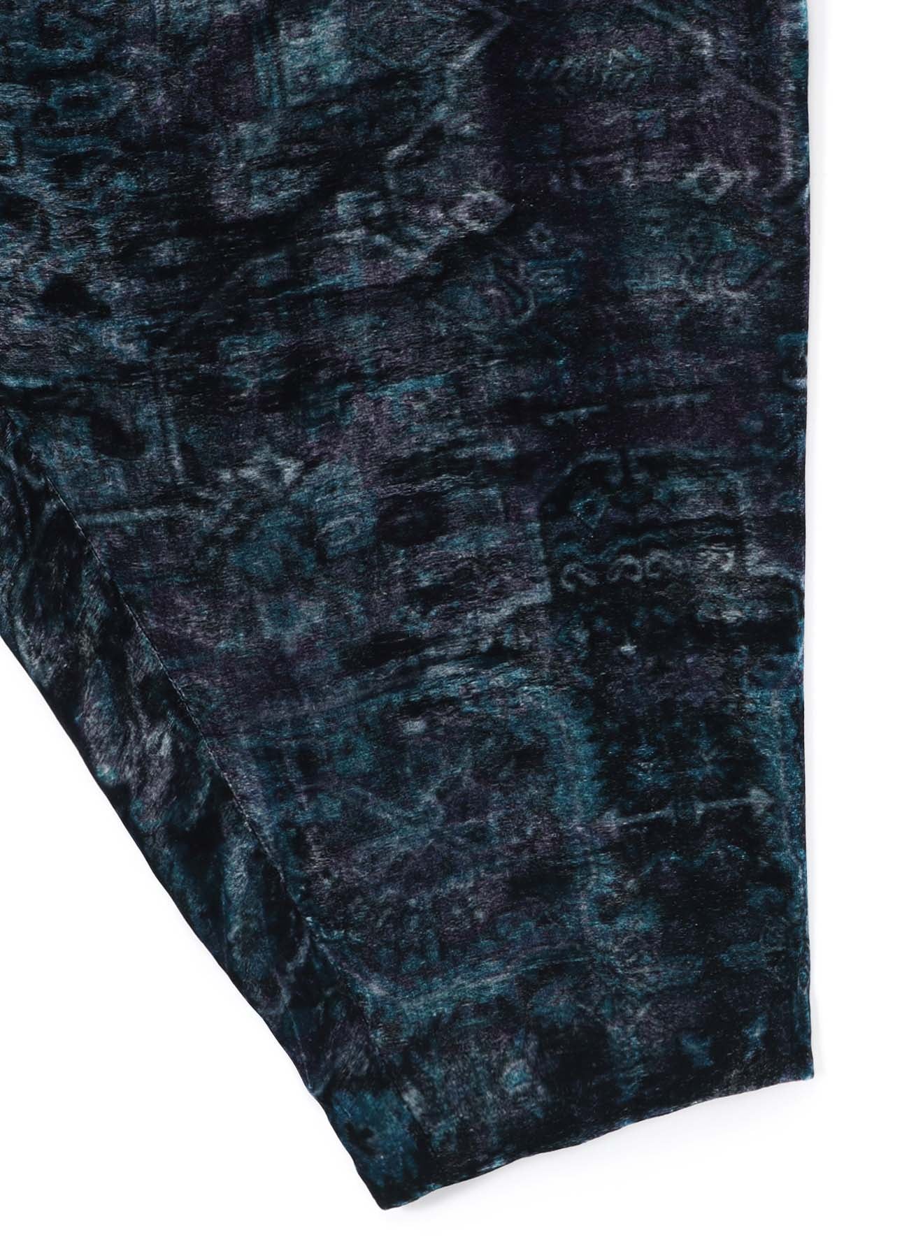 INDIAN JACQUARD PRINT BAGGY PANTS(XS Dark Blue): Vintage｜THE SHOP 