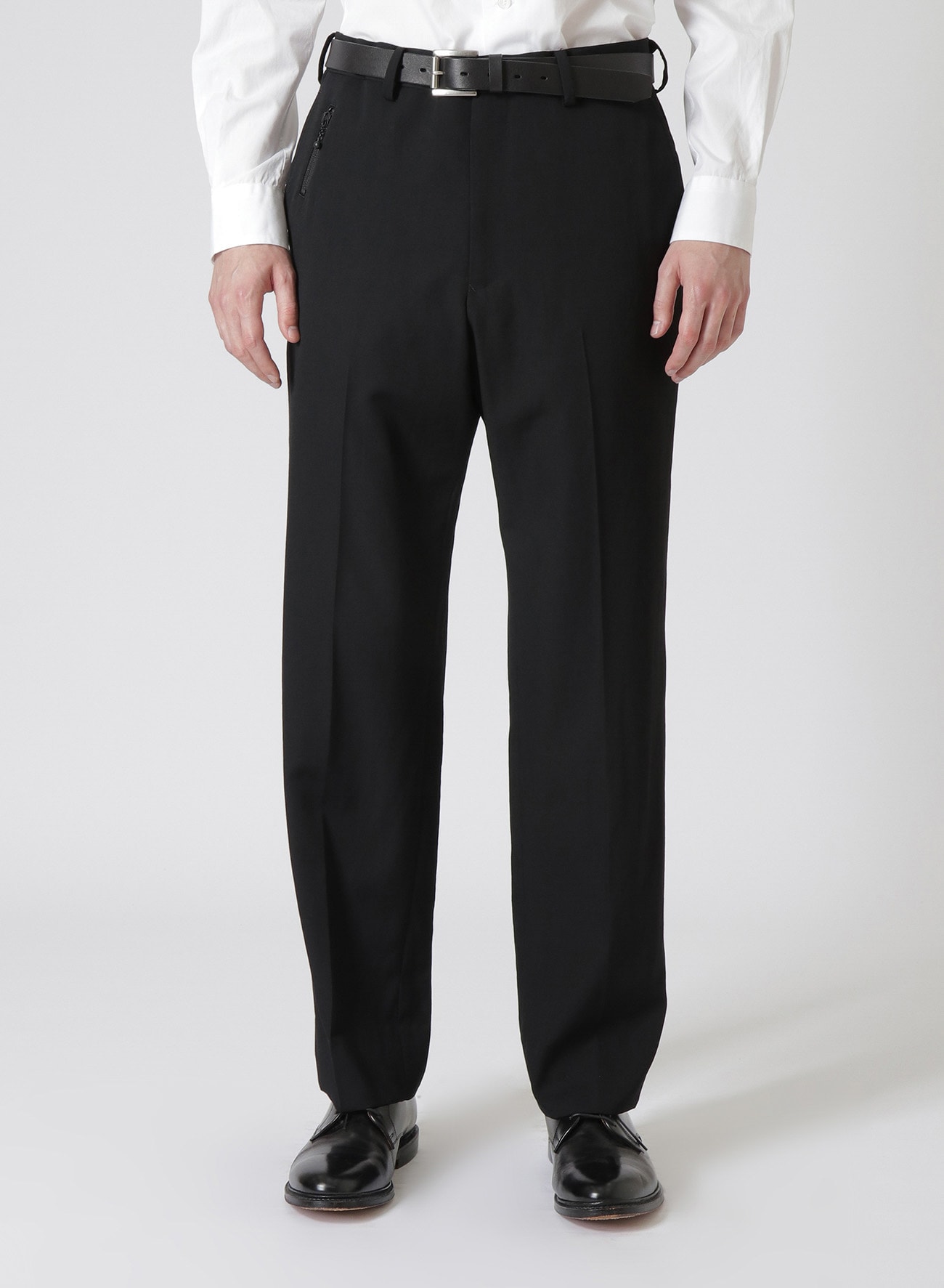 Wool Gabardine Pants — Black – La Garçonne