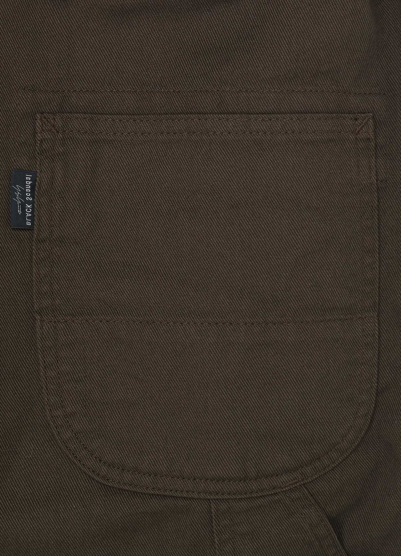 COTTON DRILL PAINTER PANTS(XS Brown): Yohji Yamamoto POUR HOMME