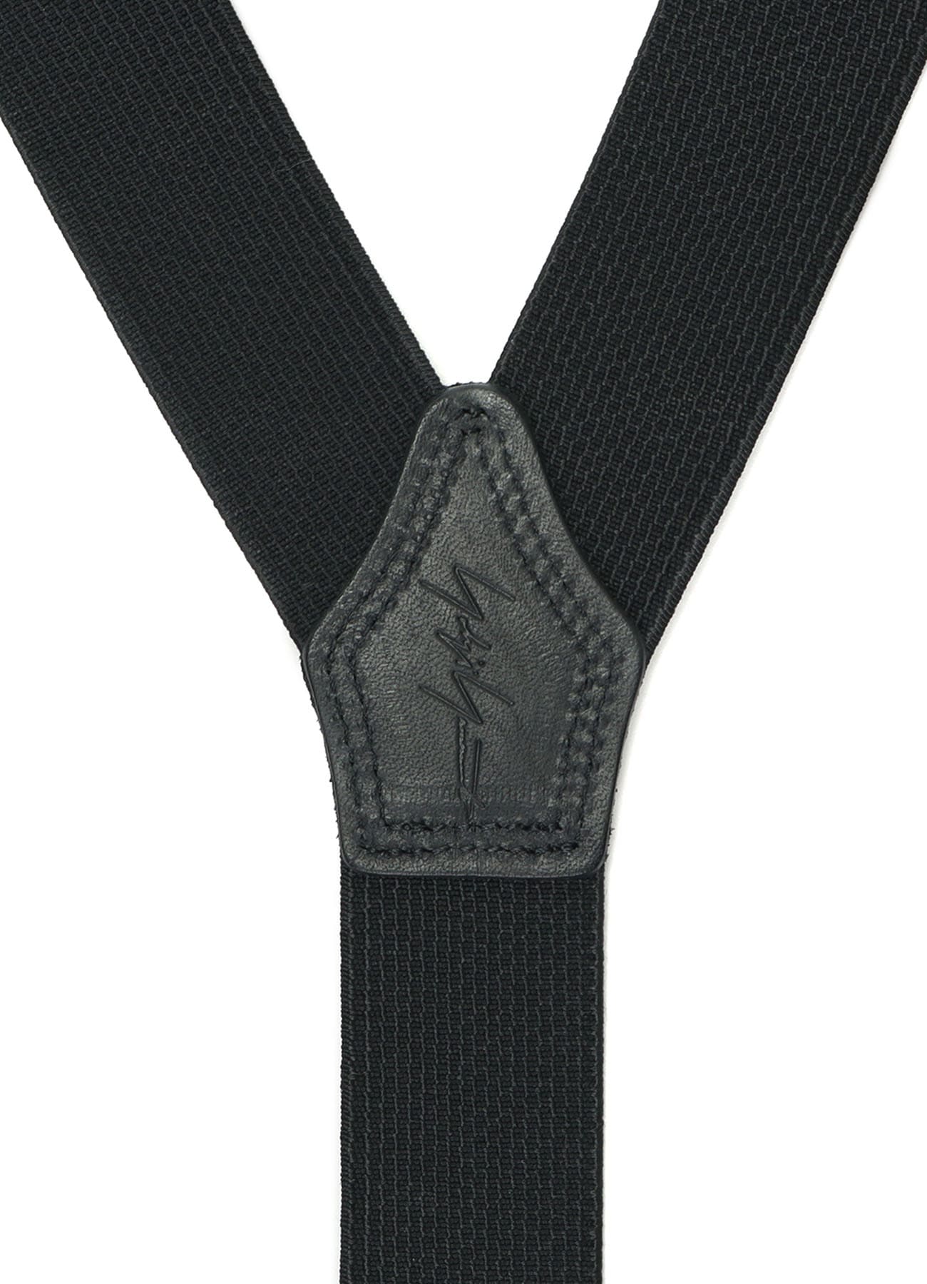 Black Jacquard New Wave Suspenders - Clip - Suspender Store