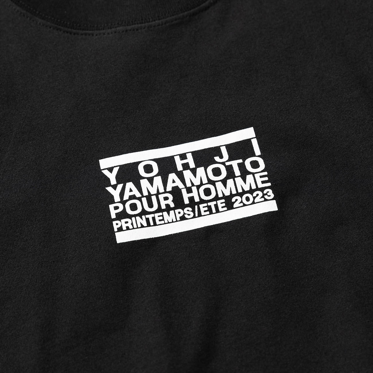 Yohji Yamamoto x NEW ERA AW99 ERASER LOGO BLACK TEE