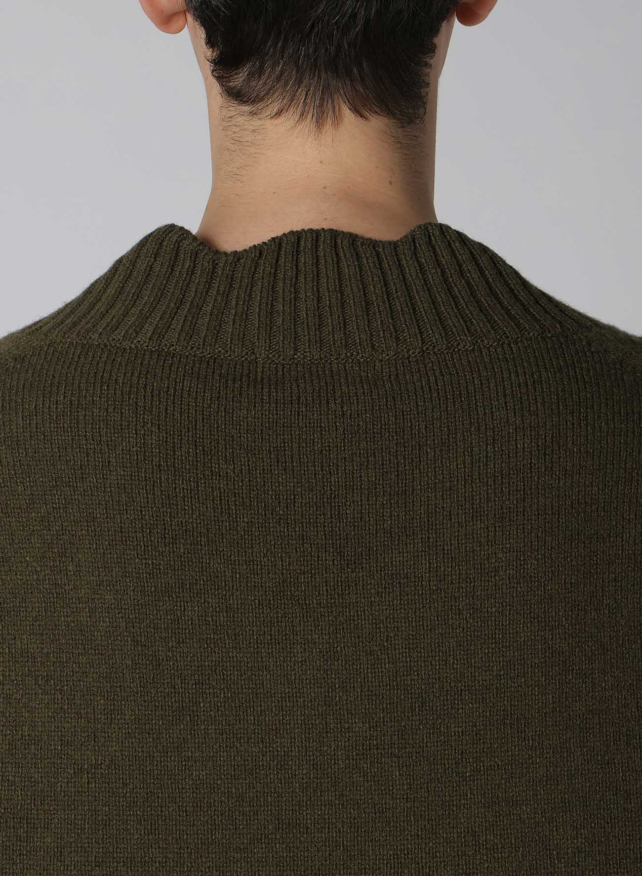 7G RIB V NECK KNIT