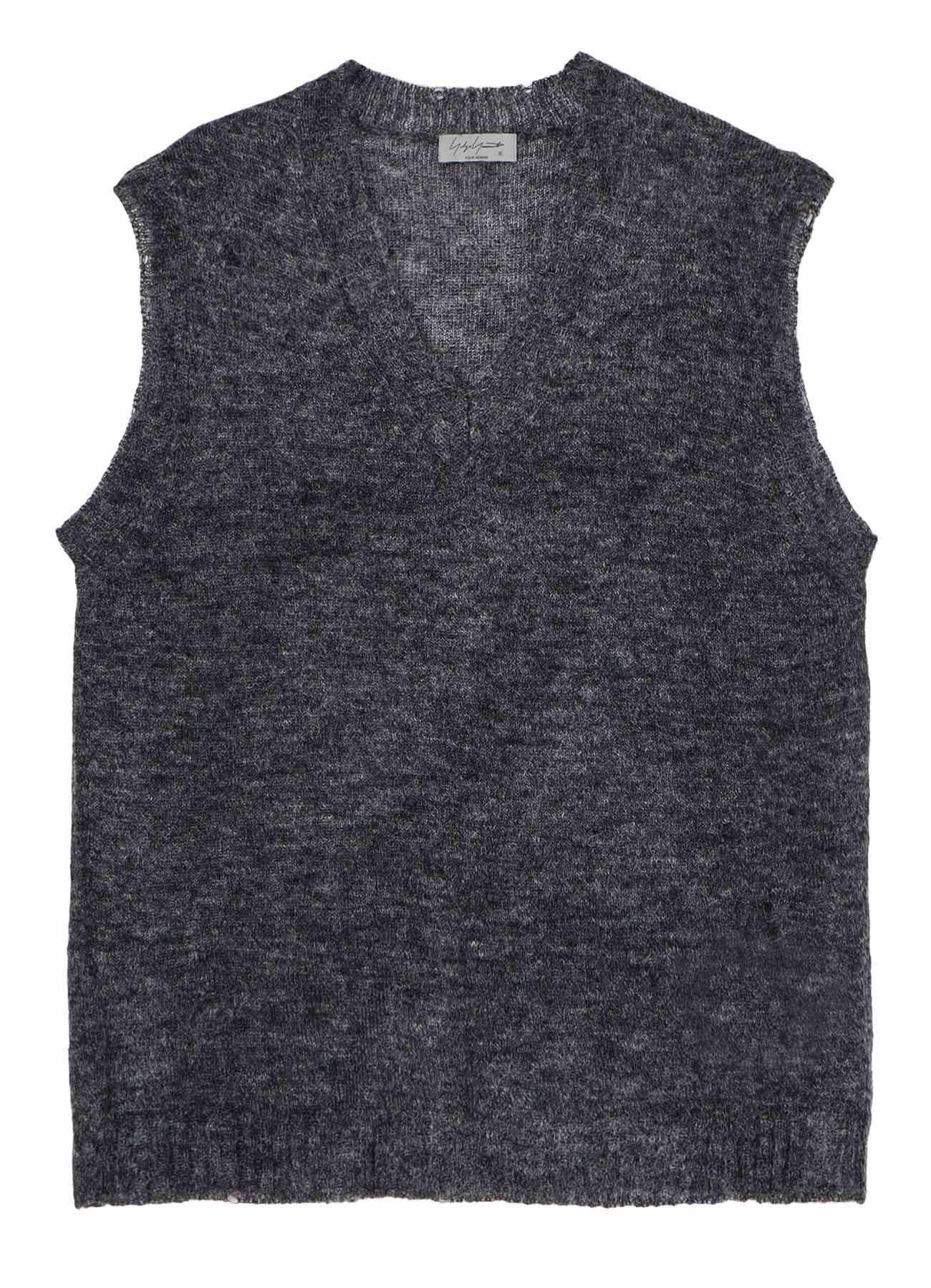 7G1P PLAIN STITCH V VEST