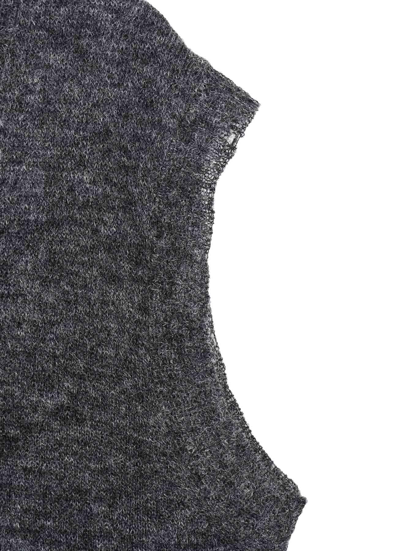 7G1P PLAIN STITCH V VEST