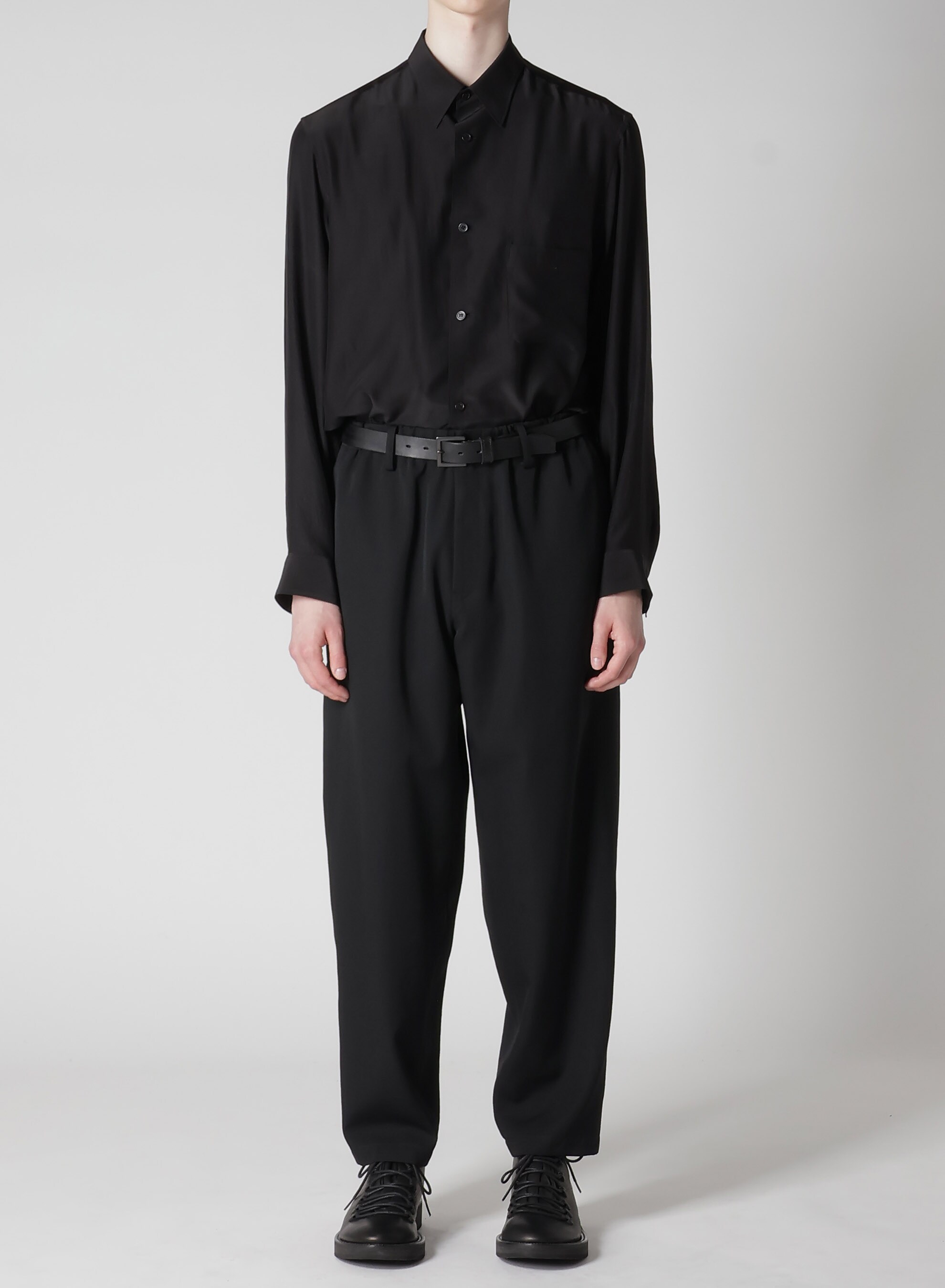 WOOL GABARDINE W STITCH PANTS