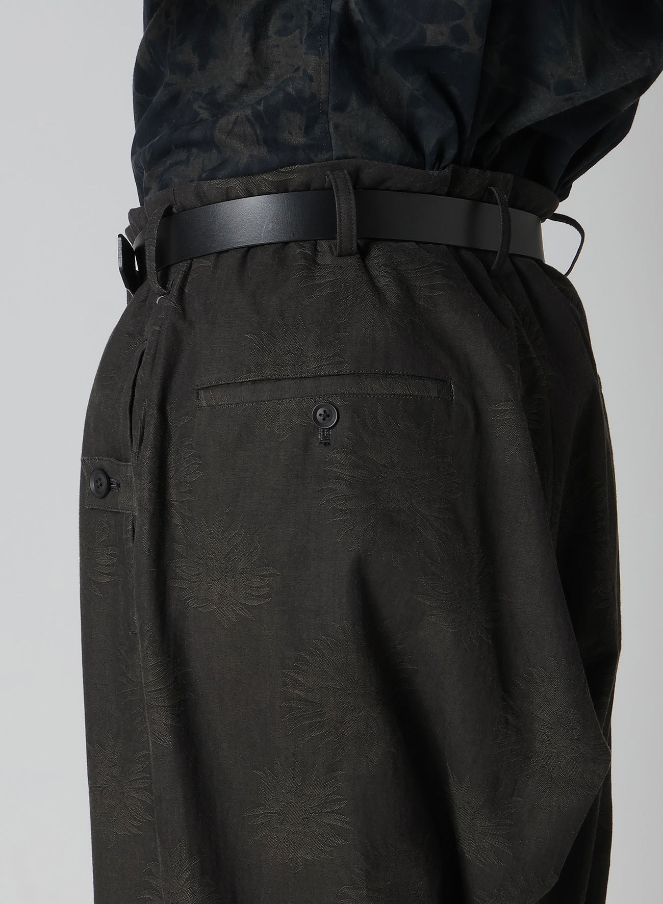 DUNGAREE JQ BLACK SLIM SAROUEL PANTS