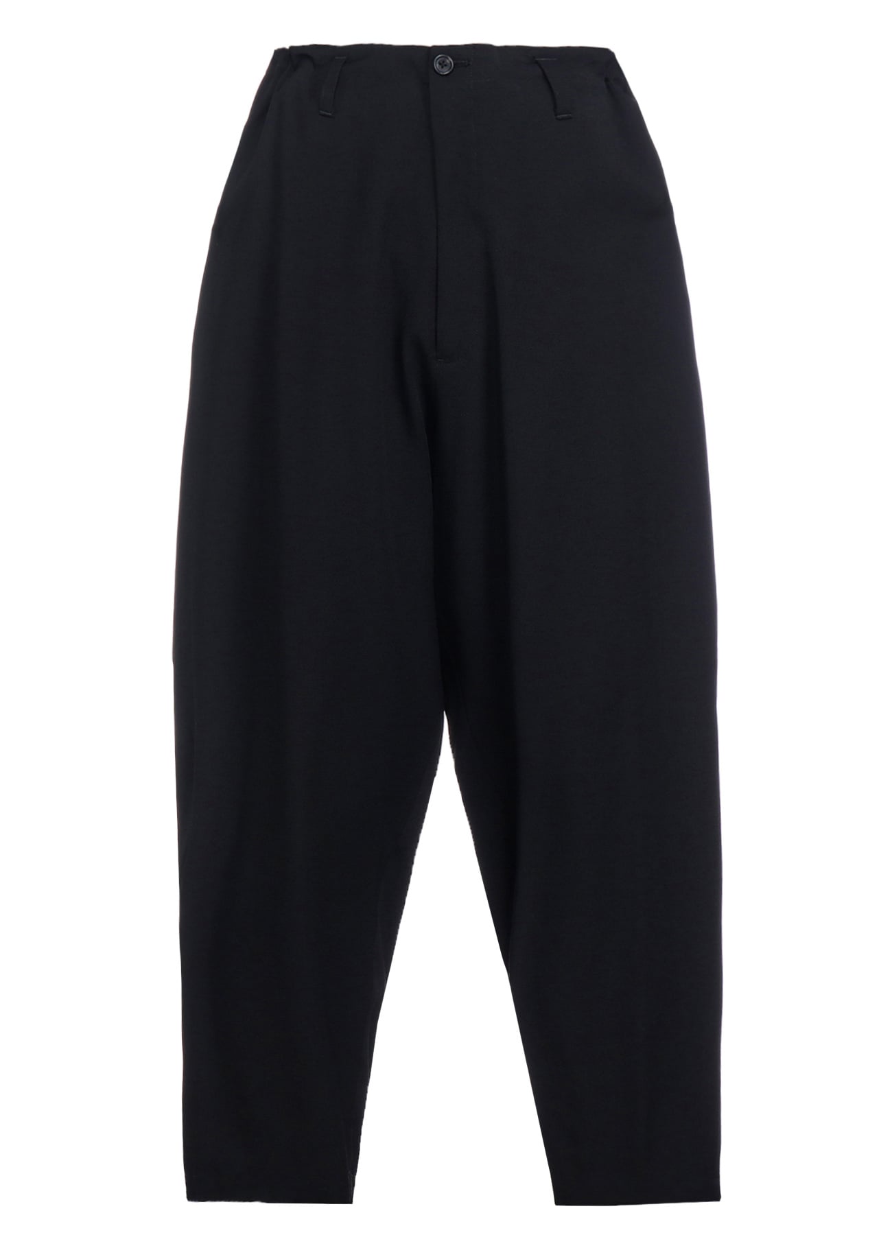 WOOL GABARDINE SIDE TUCK PANTS