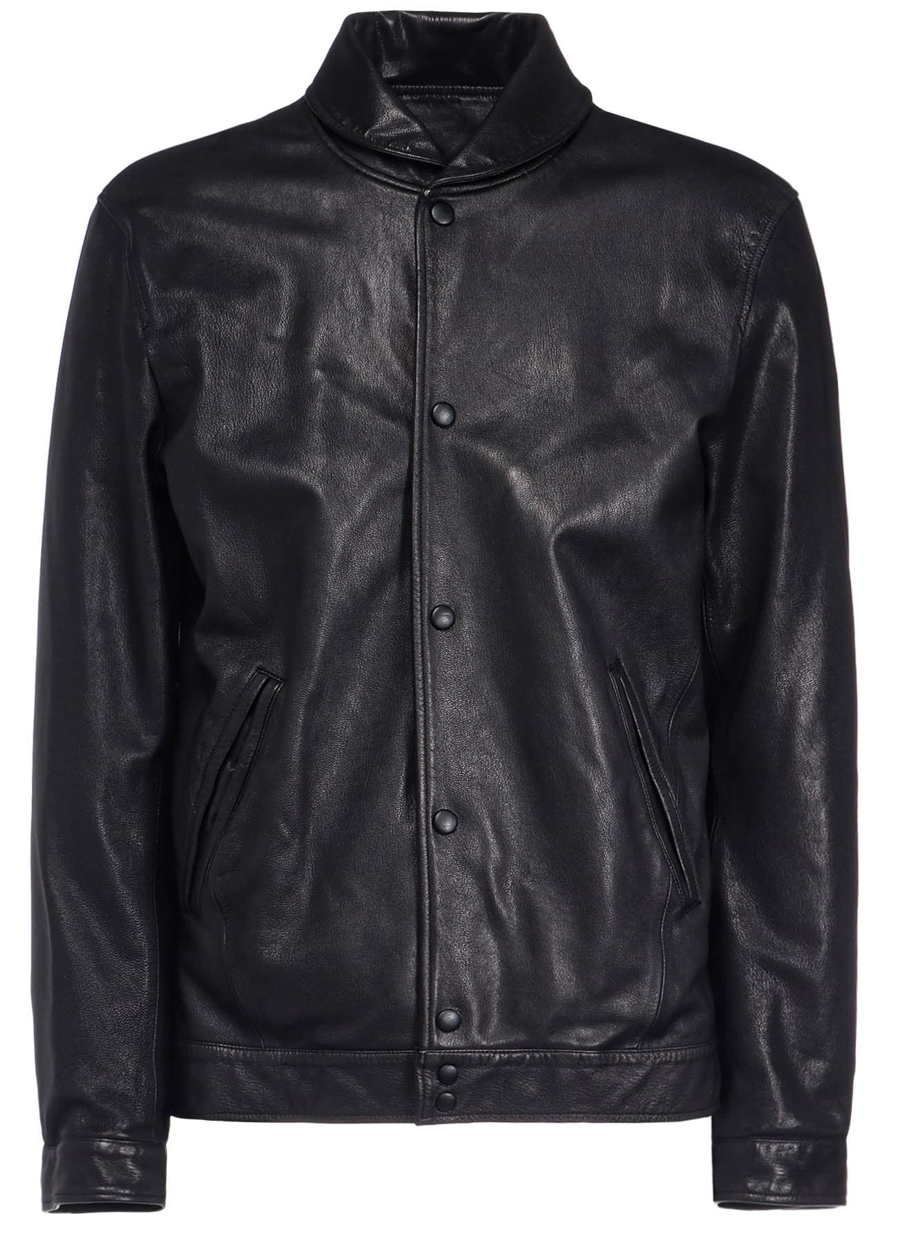 BACKLASH GOAT LEATHER COLLEGE JACKET