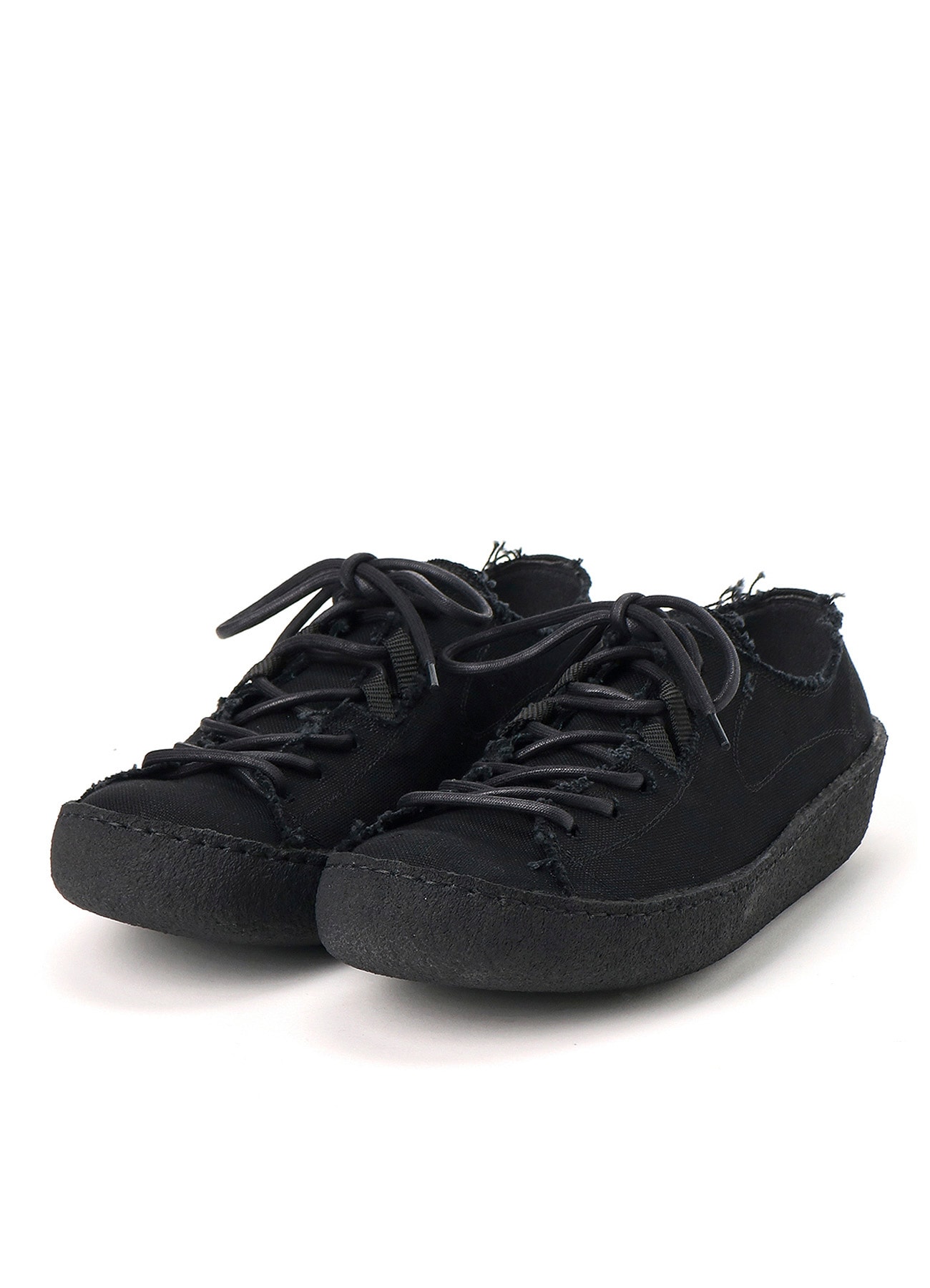 Yohji Yamamoto round-toe leather boots - Black