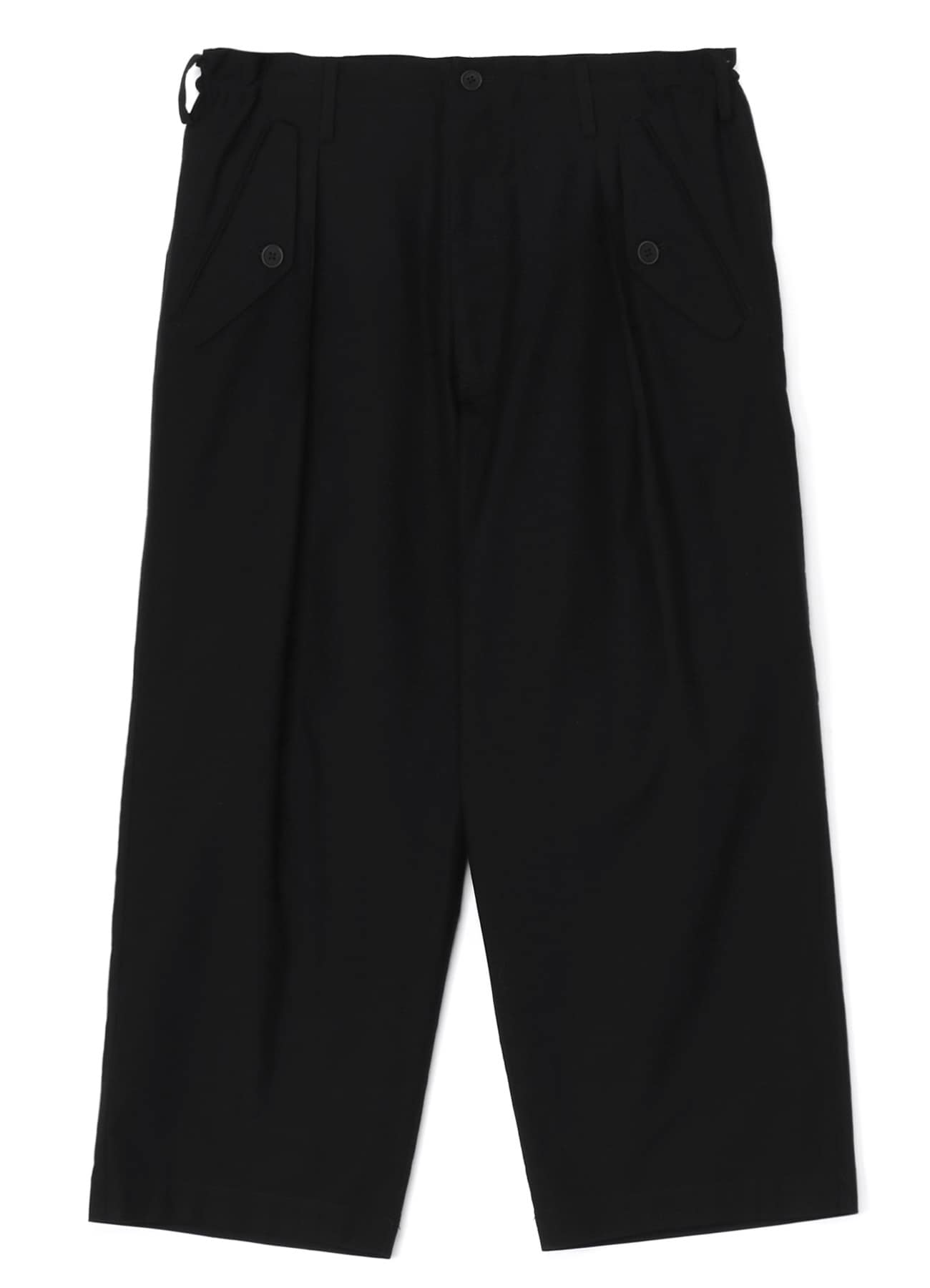 WIDE TWILL M-FRONT 1 TUCK PANTS