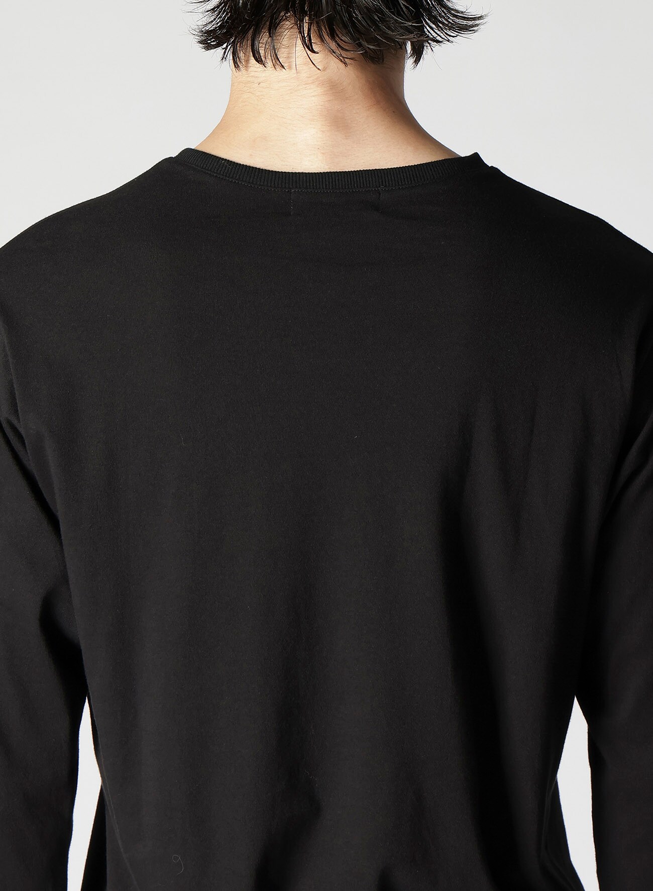 30/-COMBED SINGLE JERSEY HENRY ROUND NECK LONG SLEEVE T