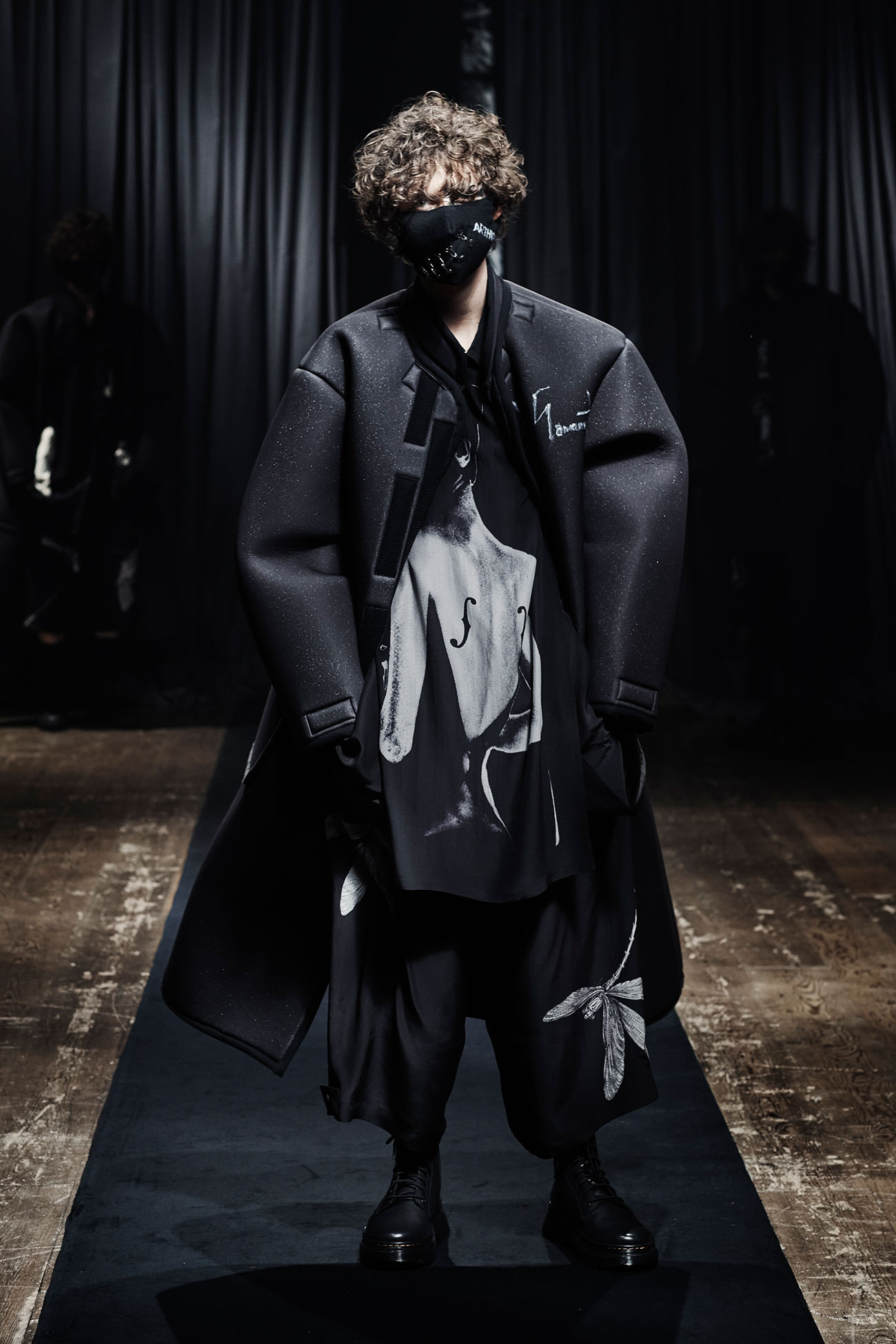 Yohji Yamamoto x Dr.Martens BLACK TEMPARY TARIAN BOOTS (US 10 