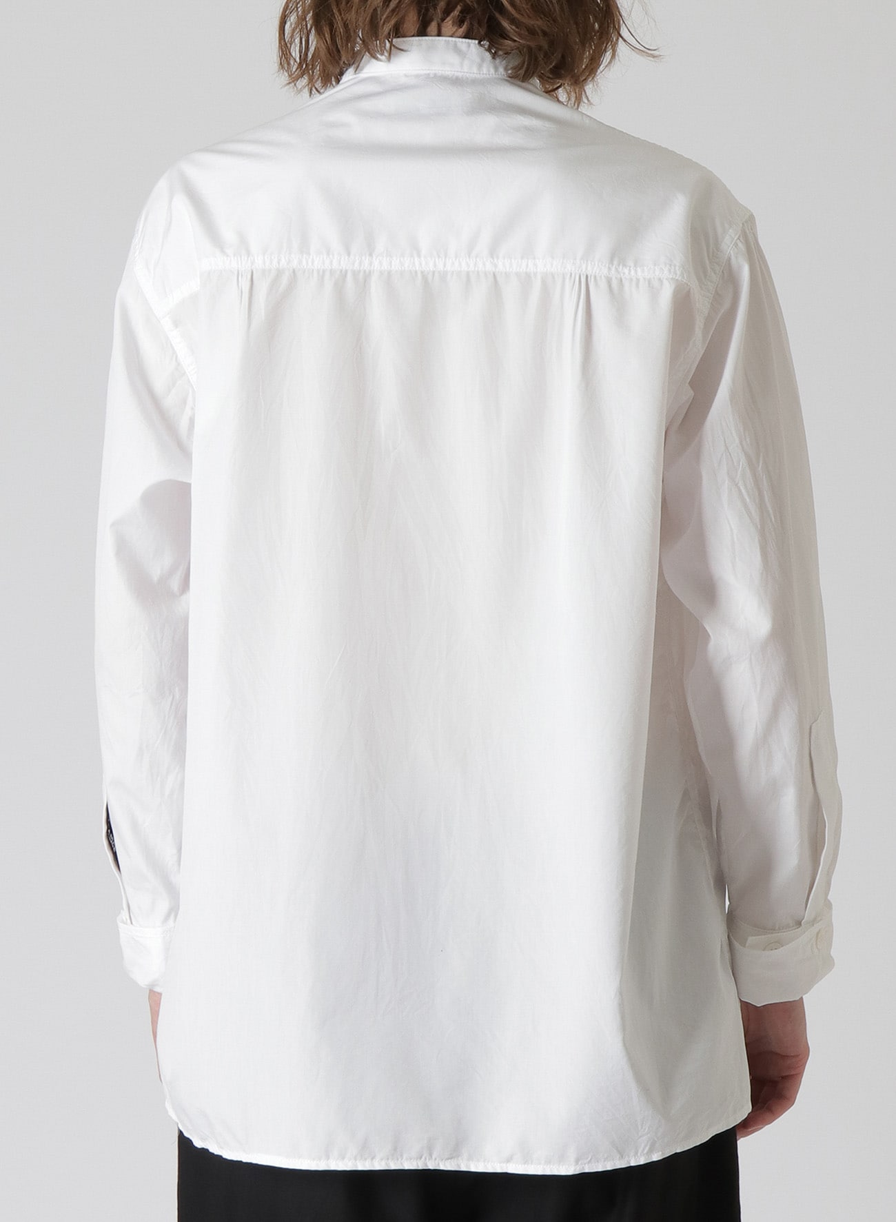 COTTON BROADCLOTH SHIRT WITH DOUBLE BREAST POCKETS