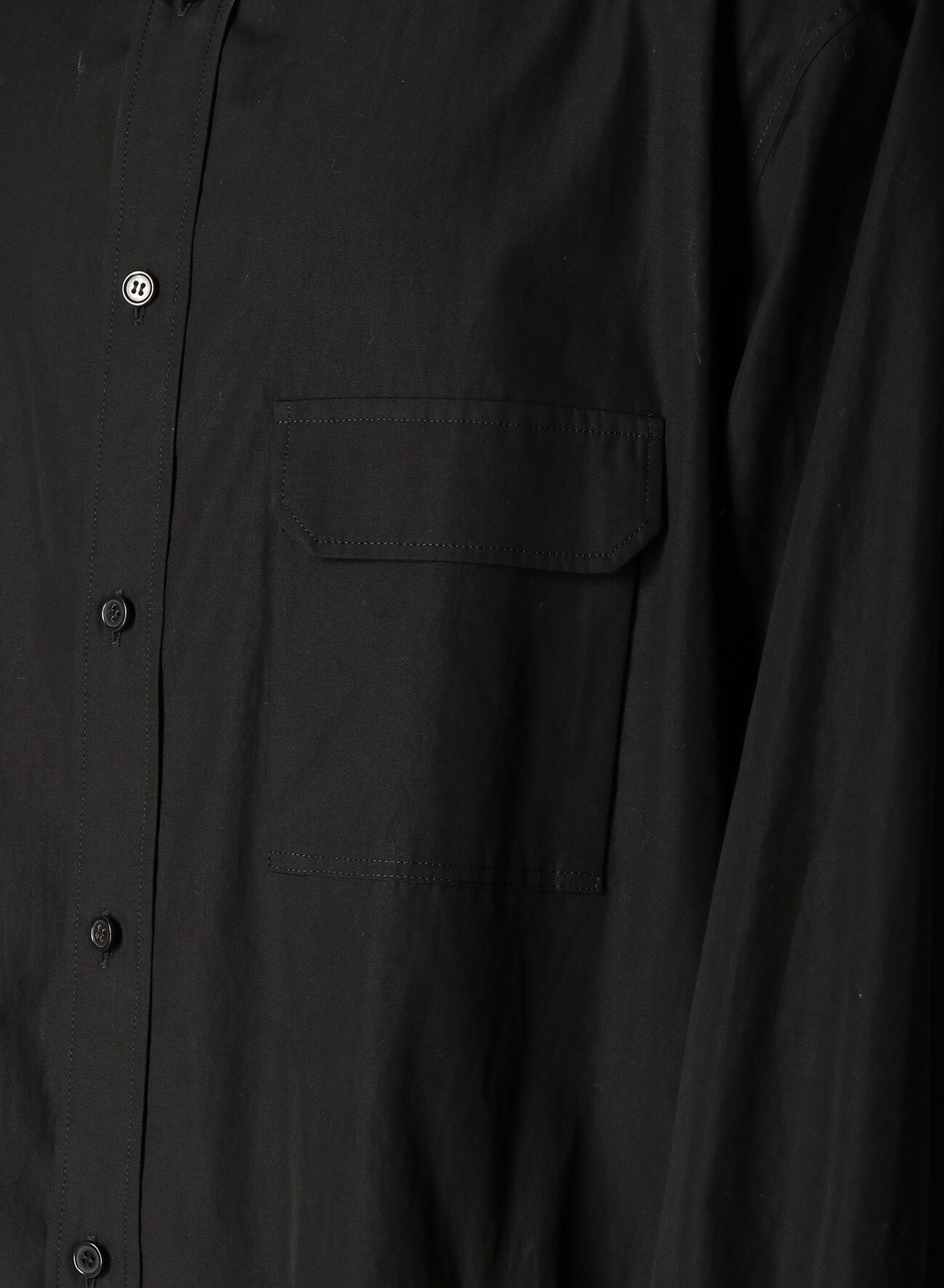 100/2 BROAD SPARE COLLAR B(M Black): Yohji Yamamoto POUR HOMME