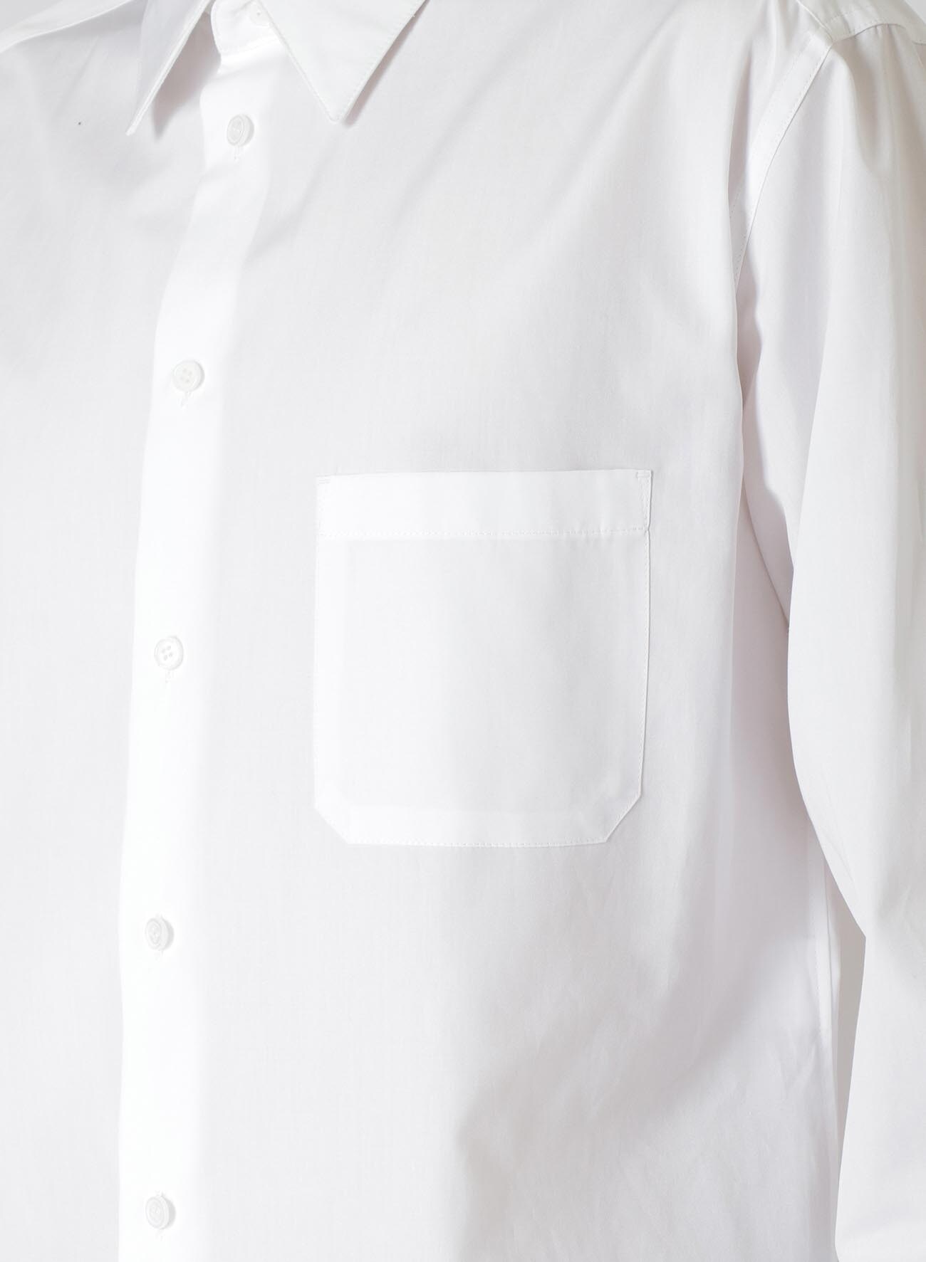 SUIT BROAD U-CDH STANDARD SHIRT(S White): Yohji Yamamoto POUR