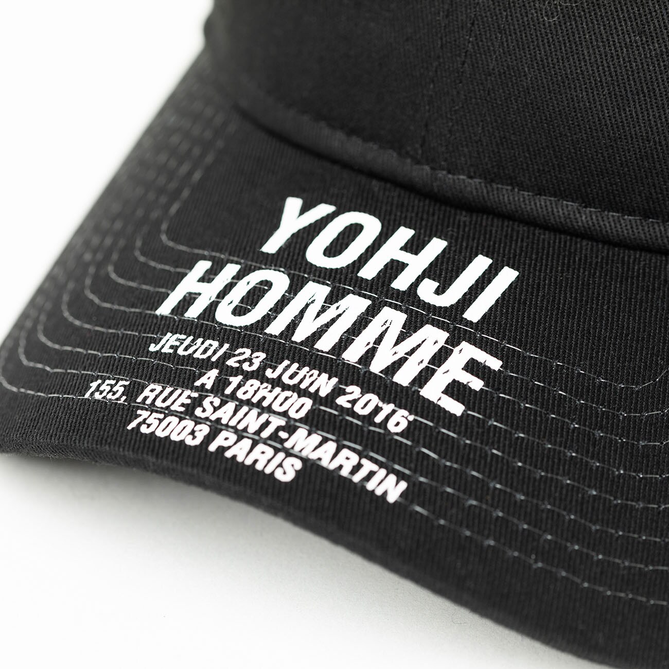 9THIRTY YOHJI HOMME PARIS ADDRESS CAP