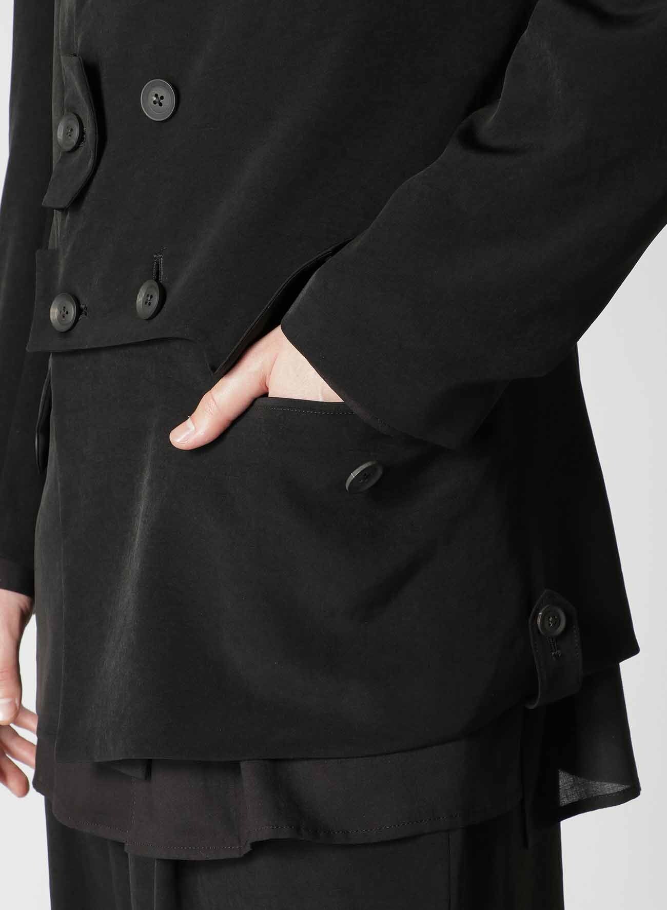 yohji yamamoto TA/TUXEDO BACK GATHERCOAT | www