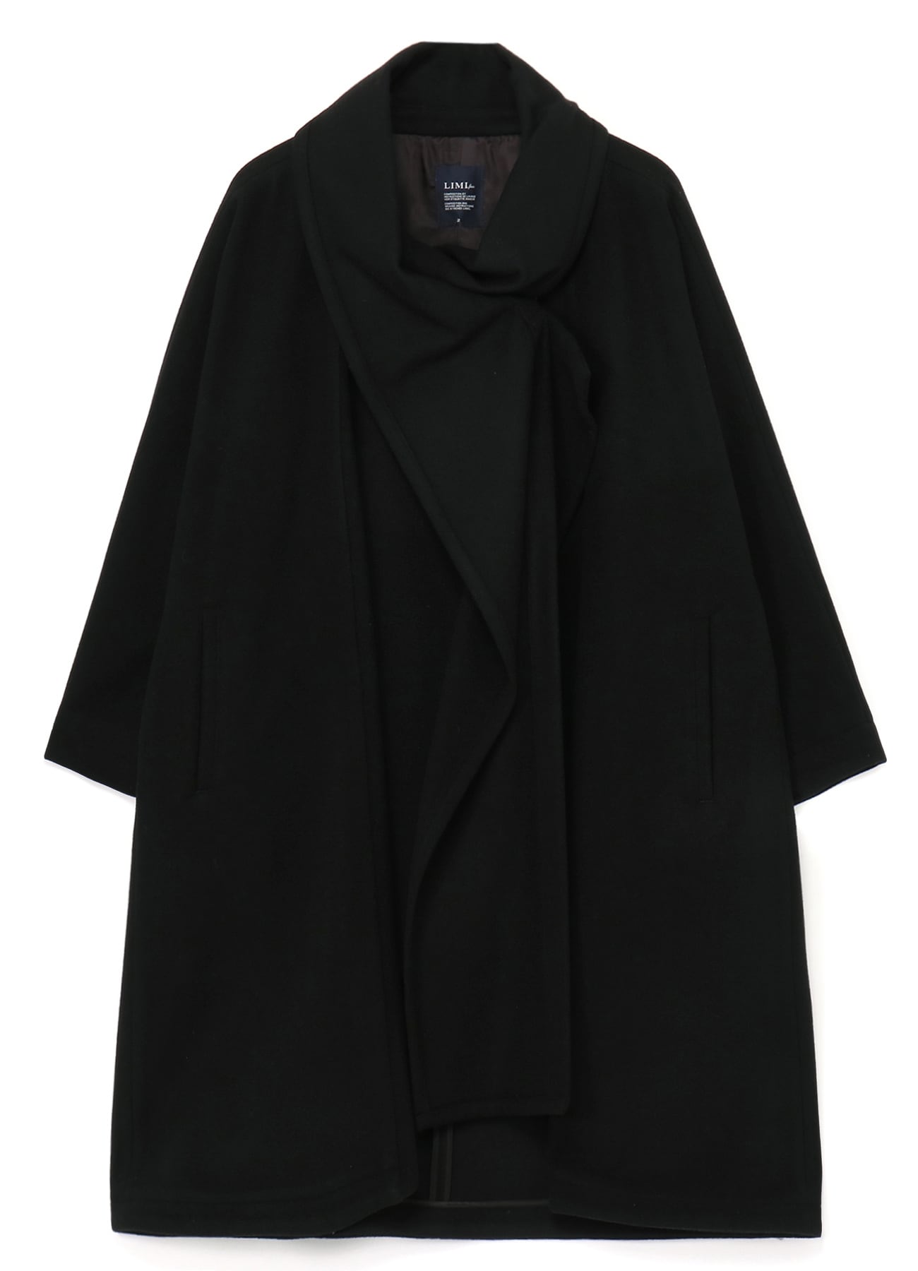 WOOL MOSSER COAT WITH STOLE