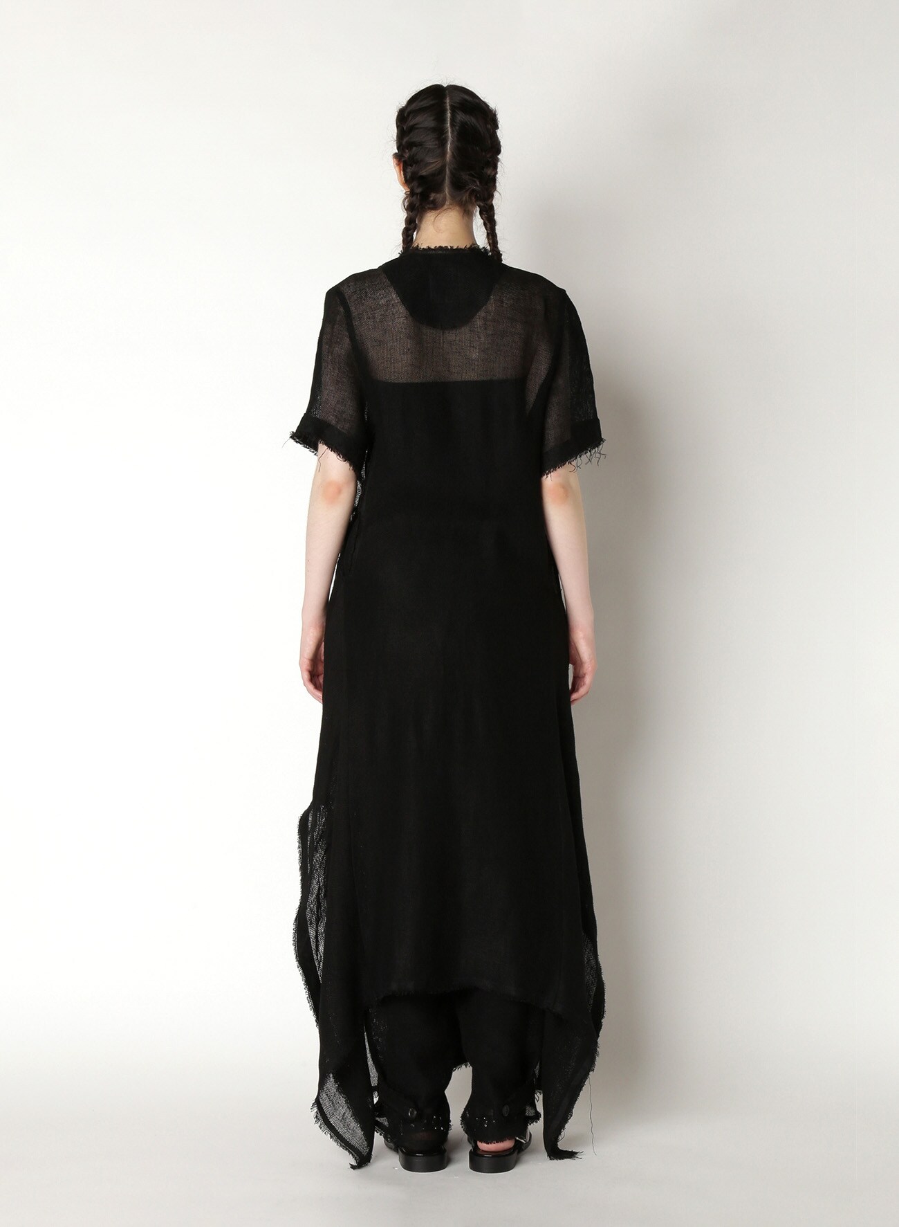 Linen Leno Tailored Dress A
