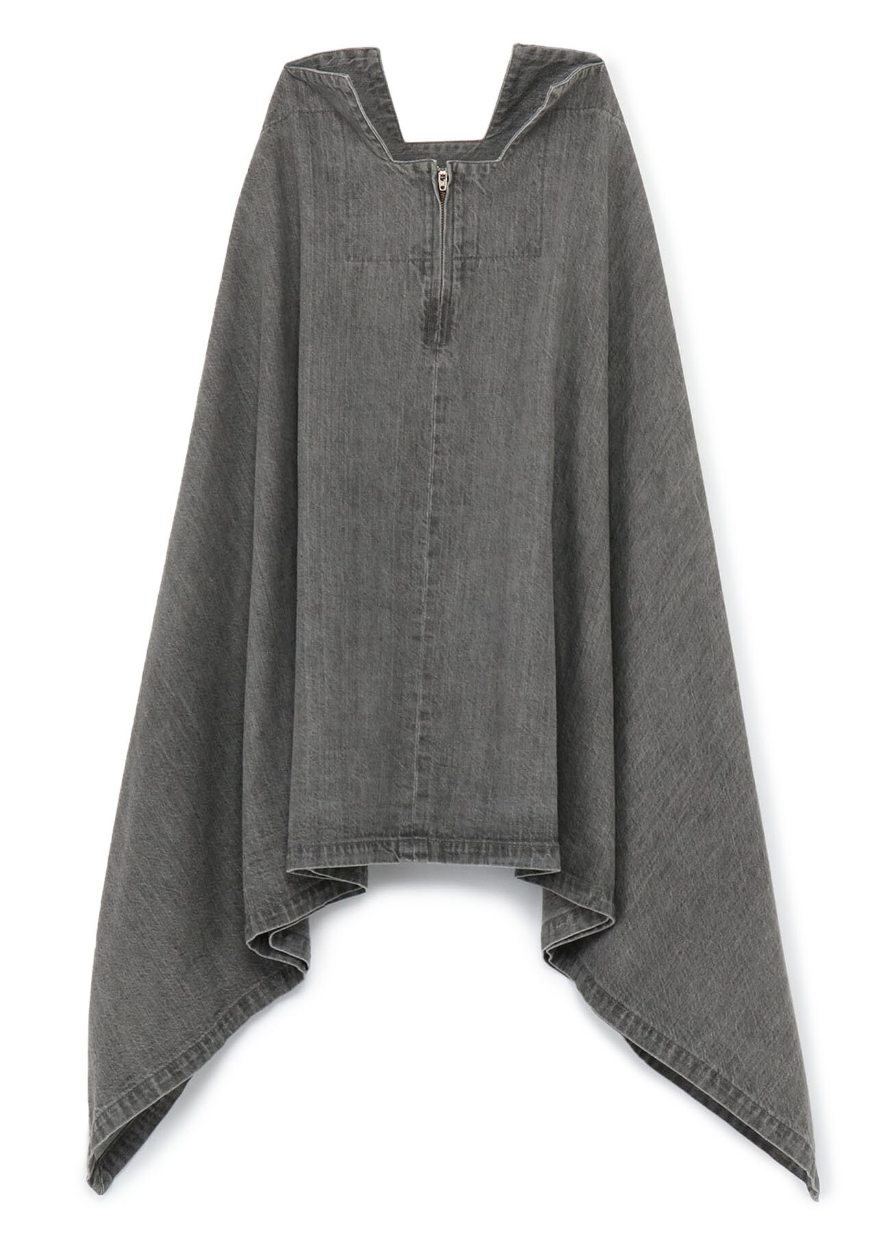 Grey Denim Sqaure Skirt A