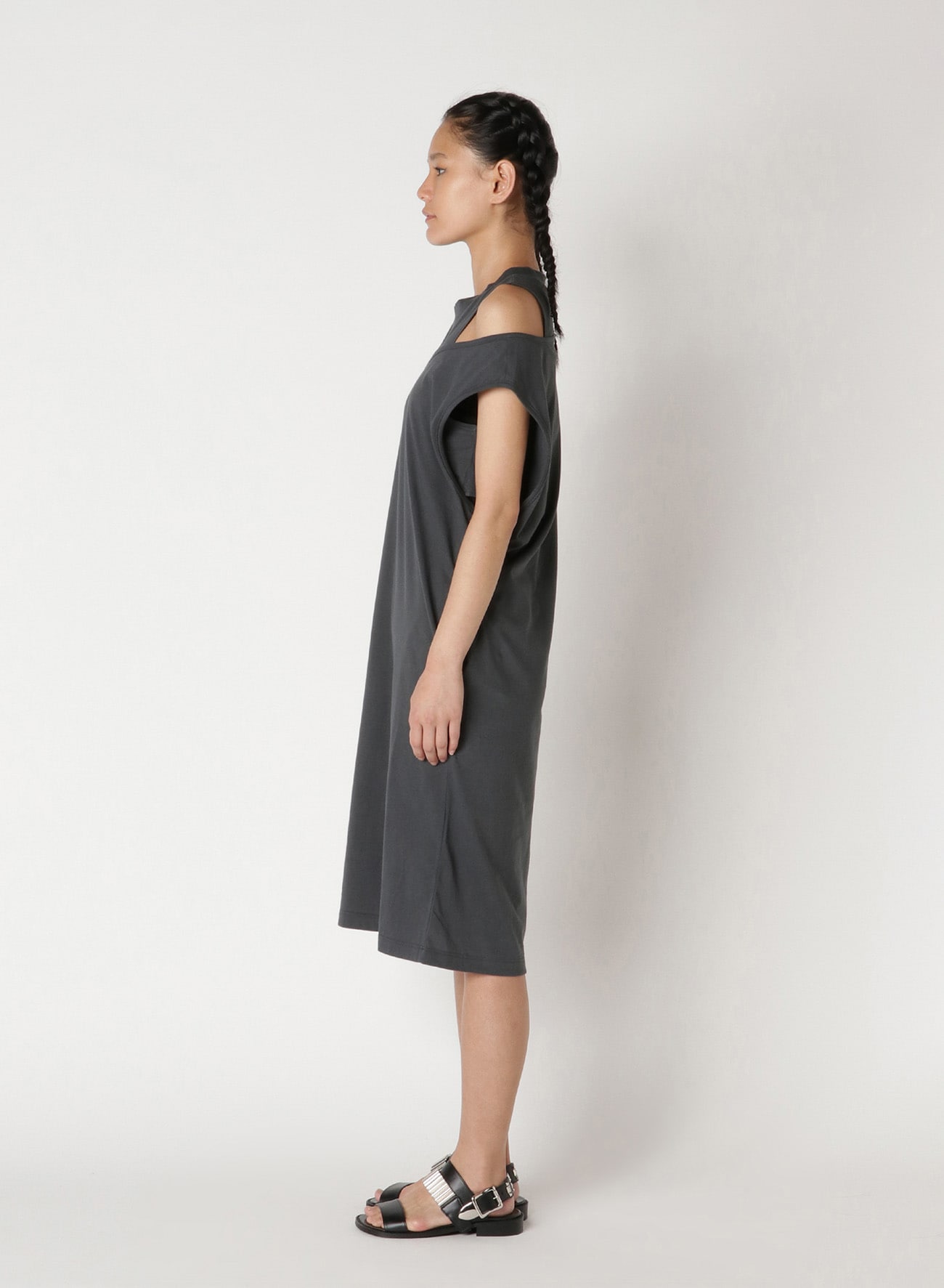 30/- Cotton Plain Stitch Layered Dress