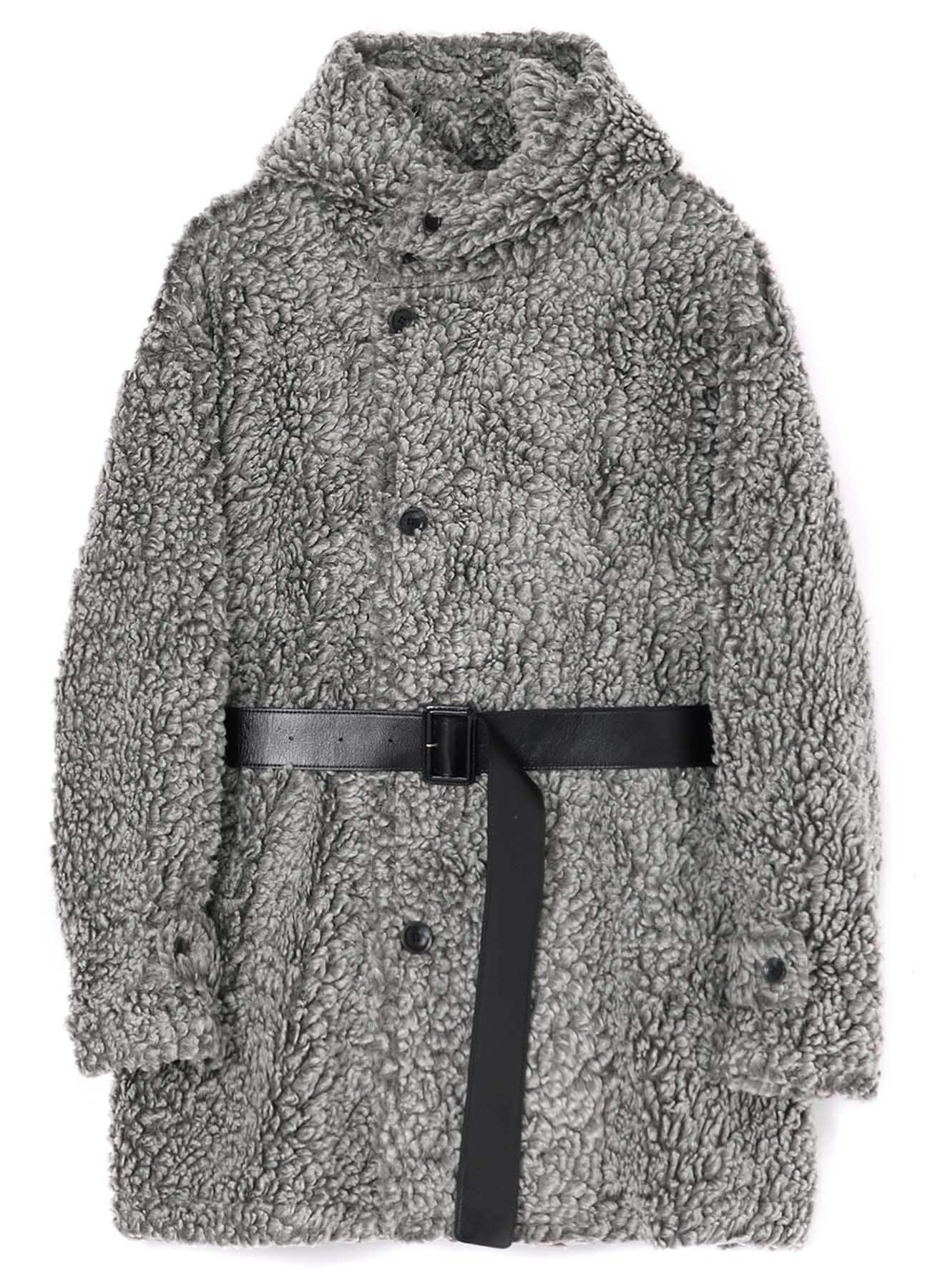 Sheep Boa Hooded Coat