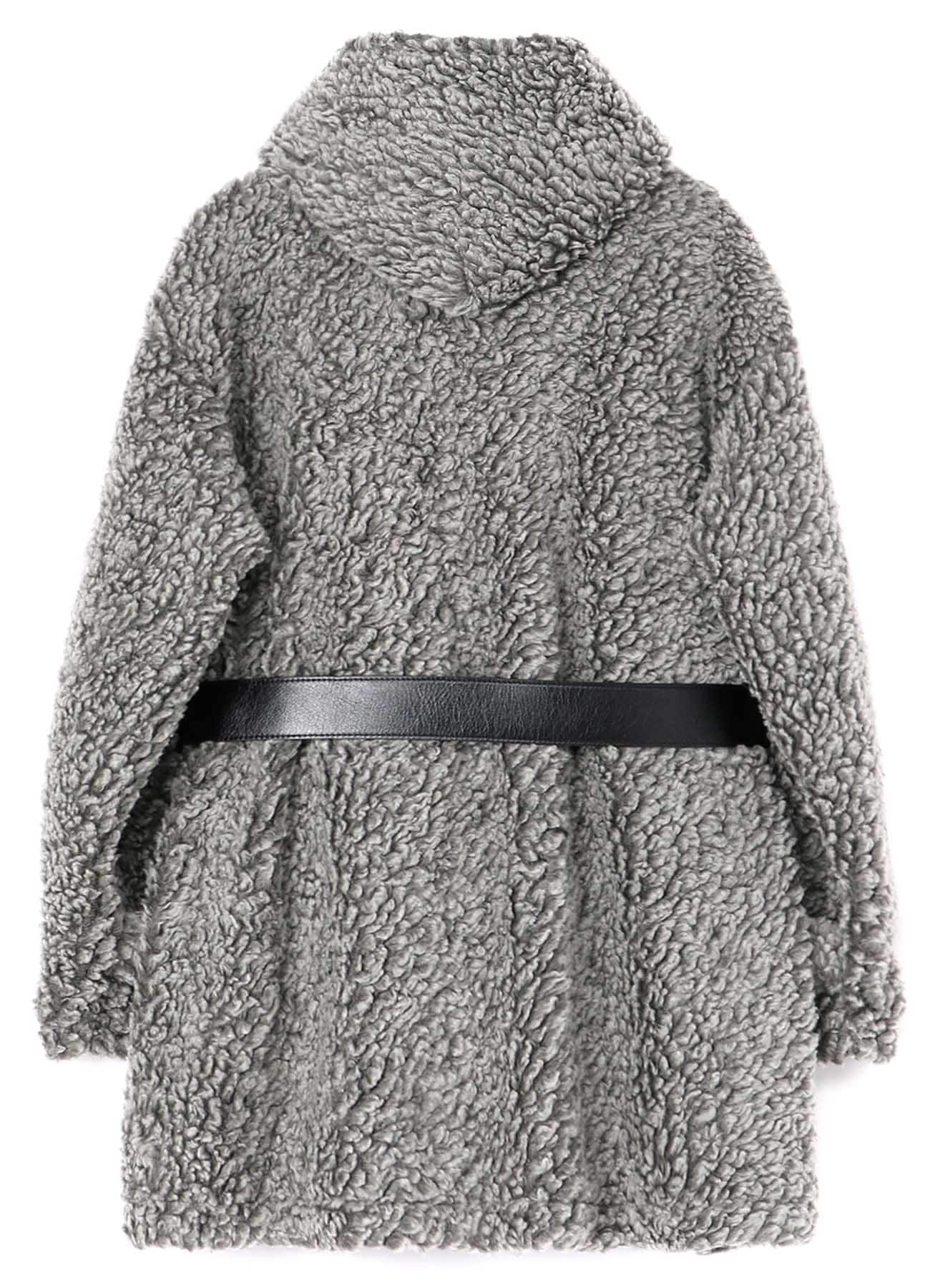 Sheep Boa Hooded Coat