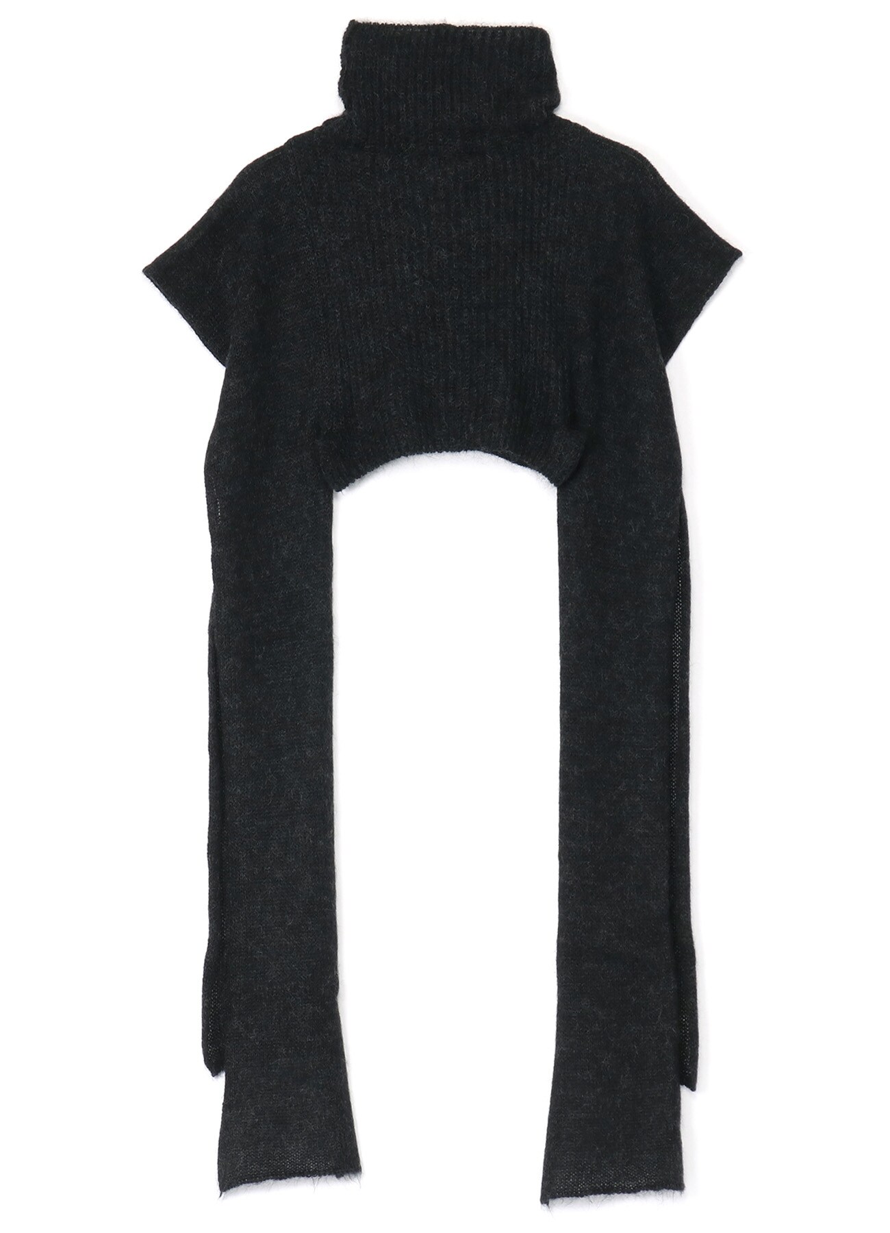 Kid Mohair Knit Stole Vest(S Black): Vintage｜THE SHOP YOHJI YAMAMOTO