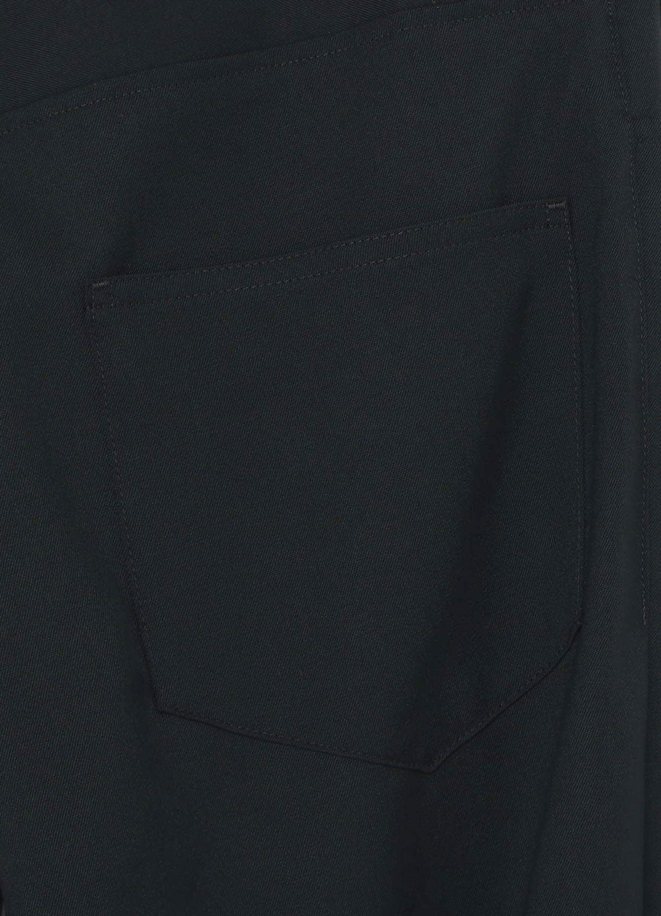 W/Gabardine Front Open Design Pants