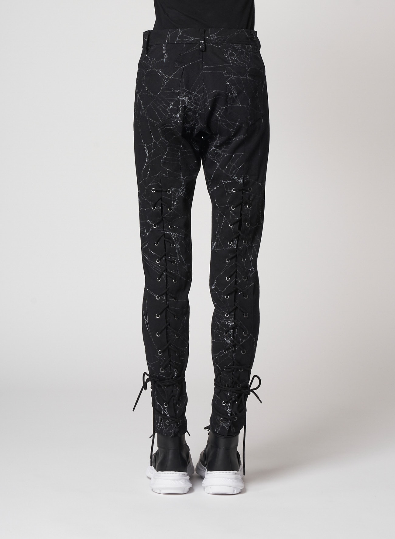 Spider Drill Back Lace Up Pants
