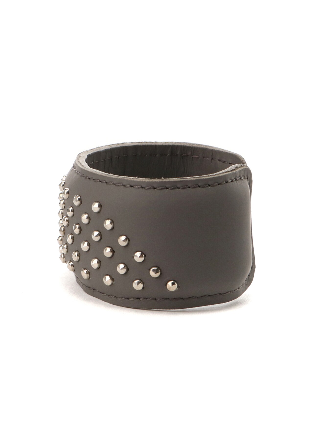 Rubber Touch Leather Studs Bangle