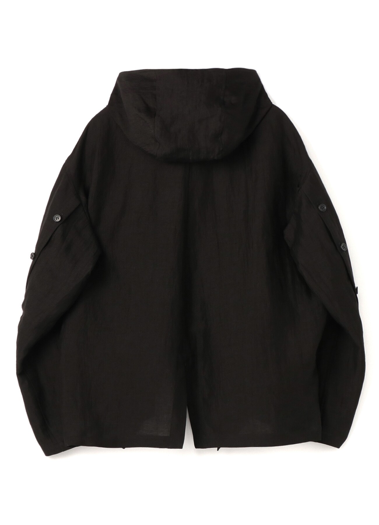 Li/Cu Gabardine Drape Hood Jacket