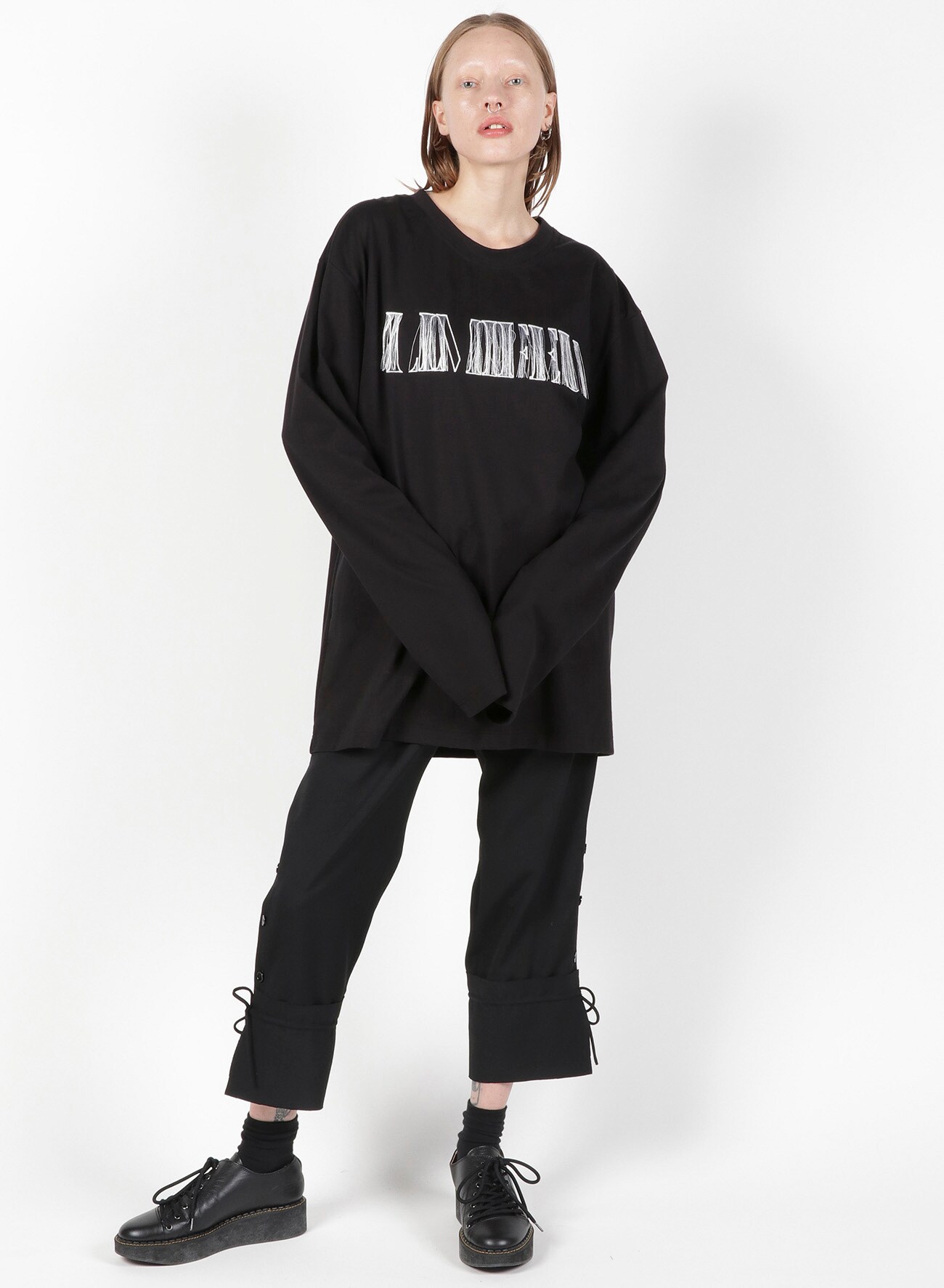 LIMI FEU Embroidery Oversize Long T