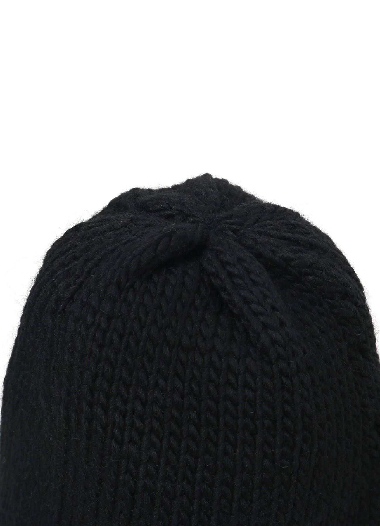 KNITTED WOOL JERSEY HAT WITH TASSELS(FREE SIZE Black): LIMI feu