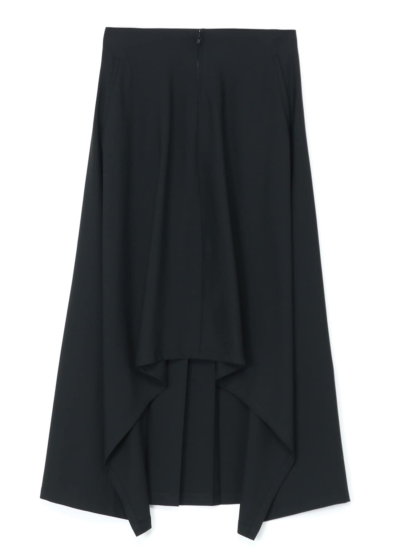 WOOL/POLYESTER SERGE PLEATED SKIRT(S Black): LIMI feu｜THE SHOP